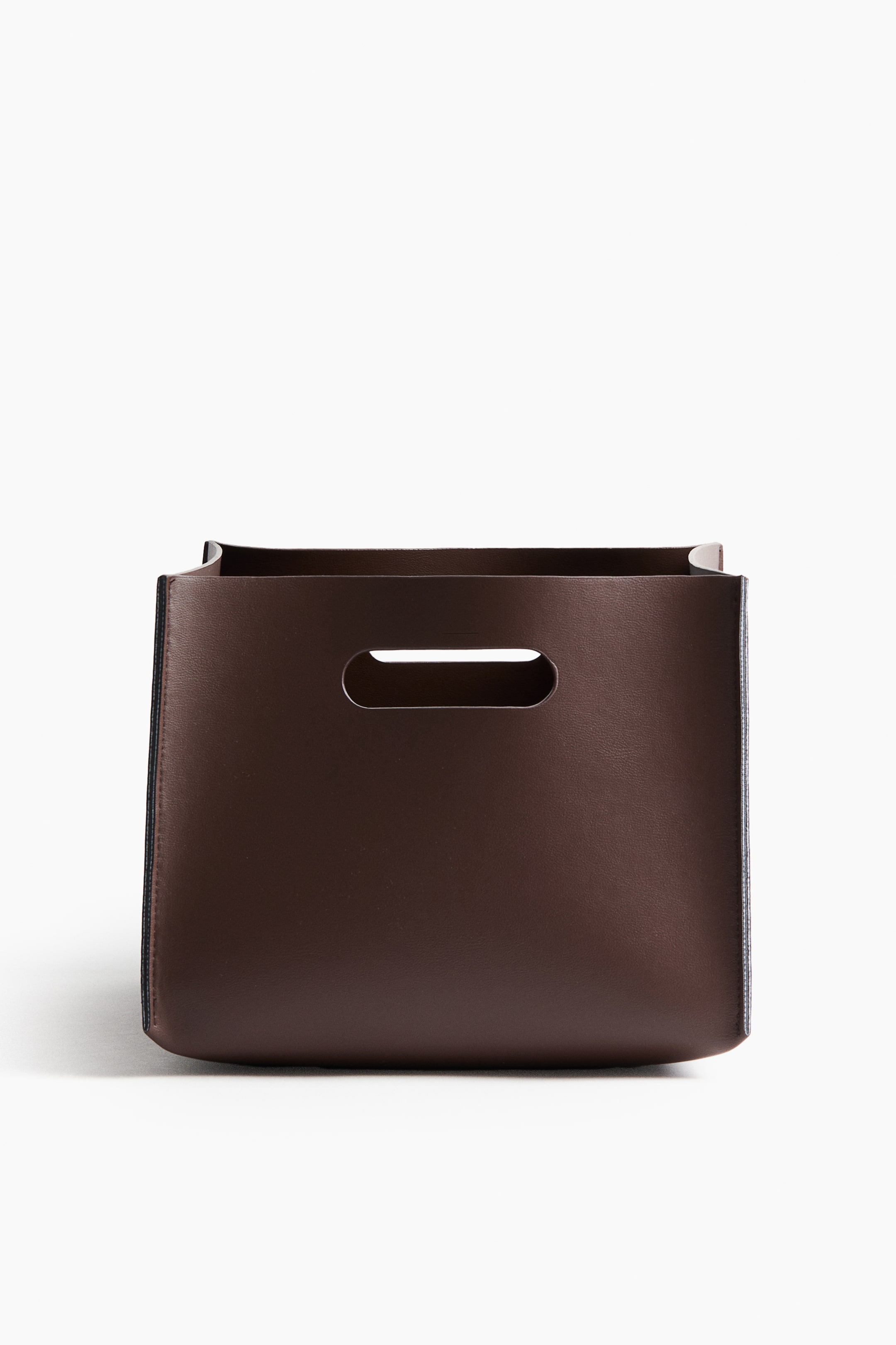 Корзина для хранения H&M цвет Темно-коричневый 25х19х34,5 см ракурс 2