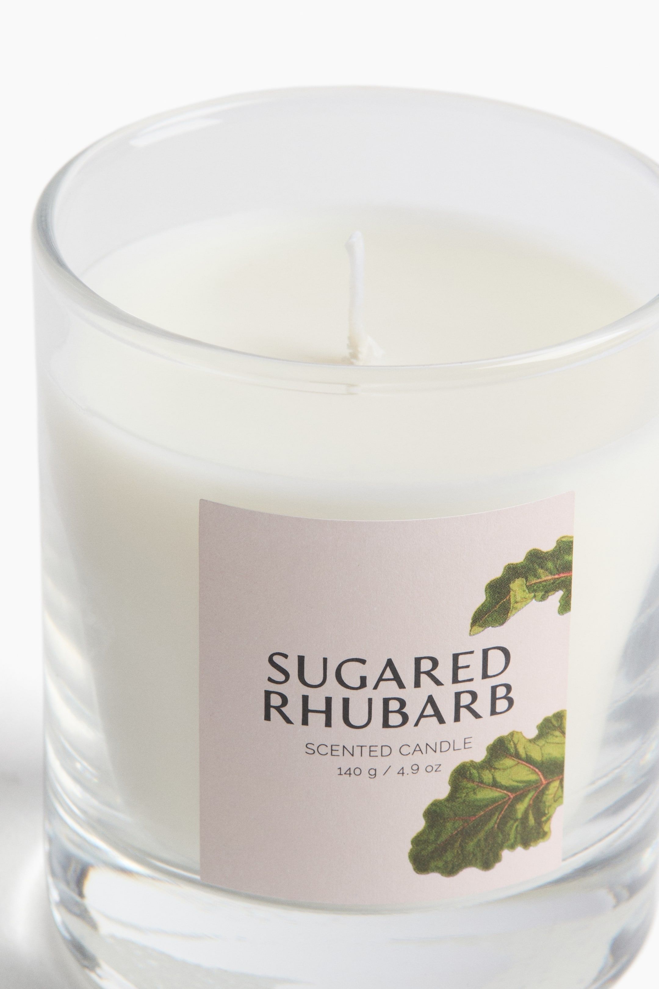 Ароматическая свеча в стеклянном контейнере H&M Запах Sugared Rhubarb 8,5х7 см