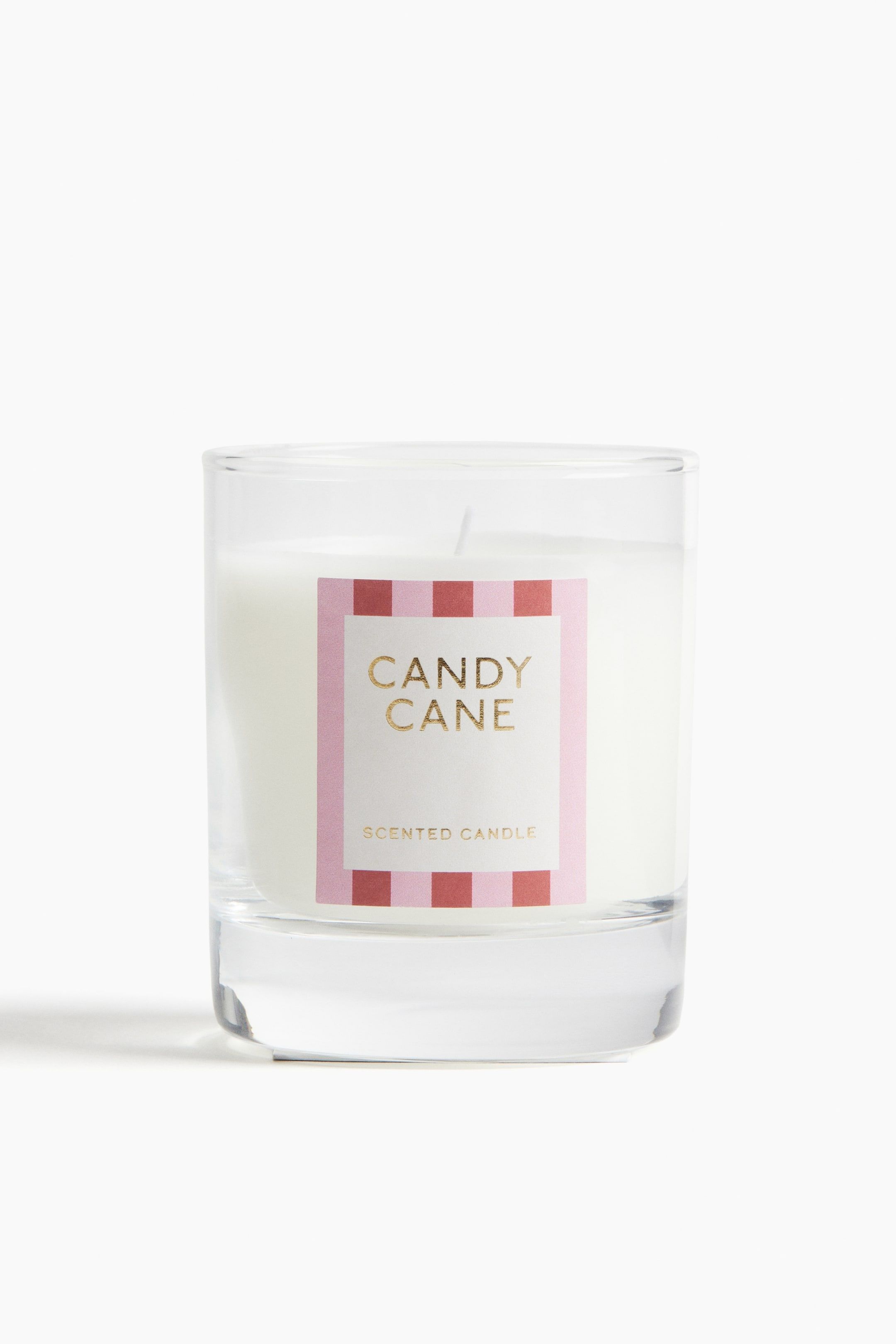 Ароматическая свеча в стеклянном контейнере H&M Запах Candy Cane 8,5х7 см ракурс 5