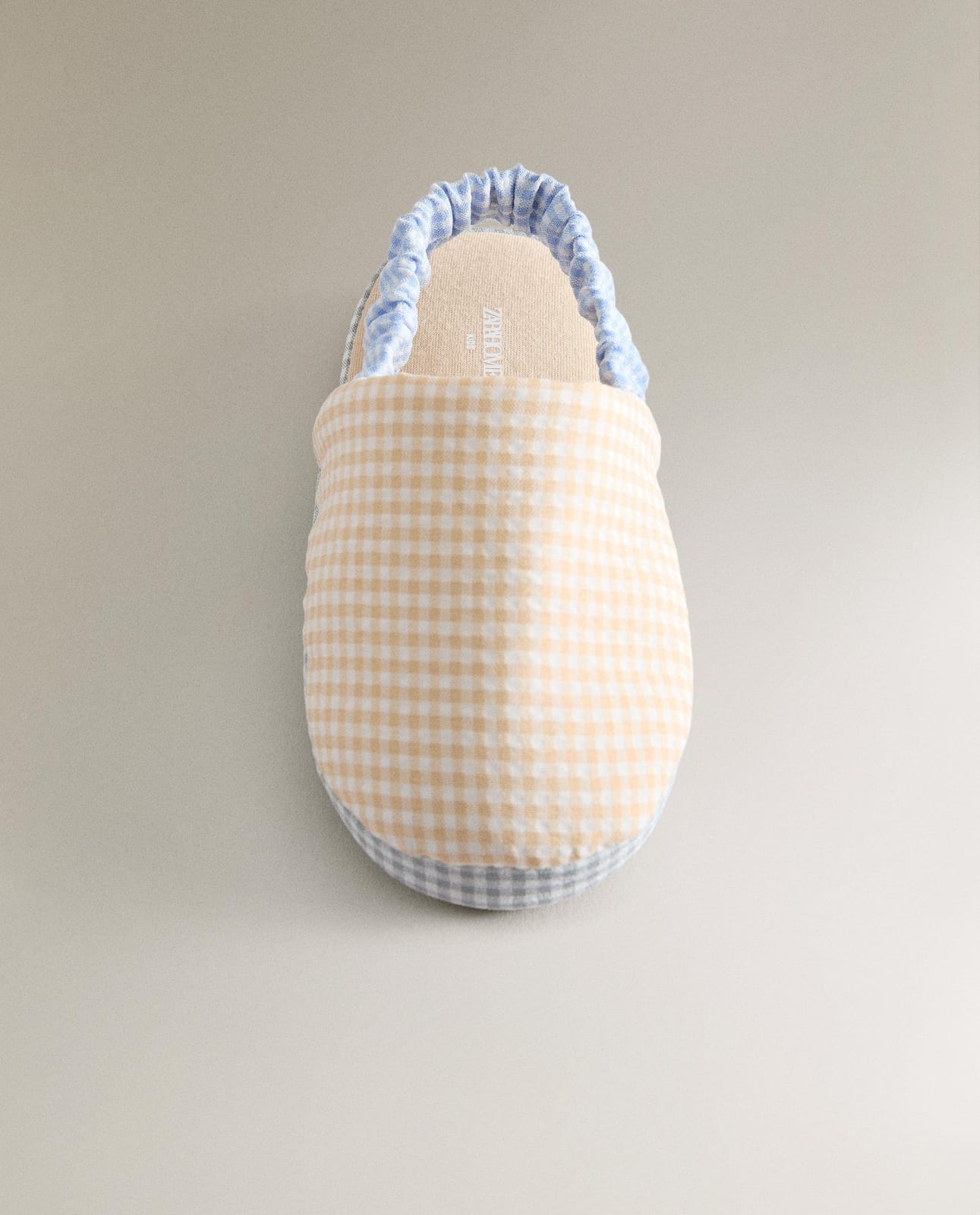Детские тапочки ZARA HOME 3001/700/121 - с клетчатым узором и эластичной резинкой, размер 28/29, многоцветные