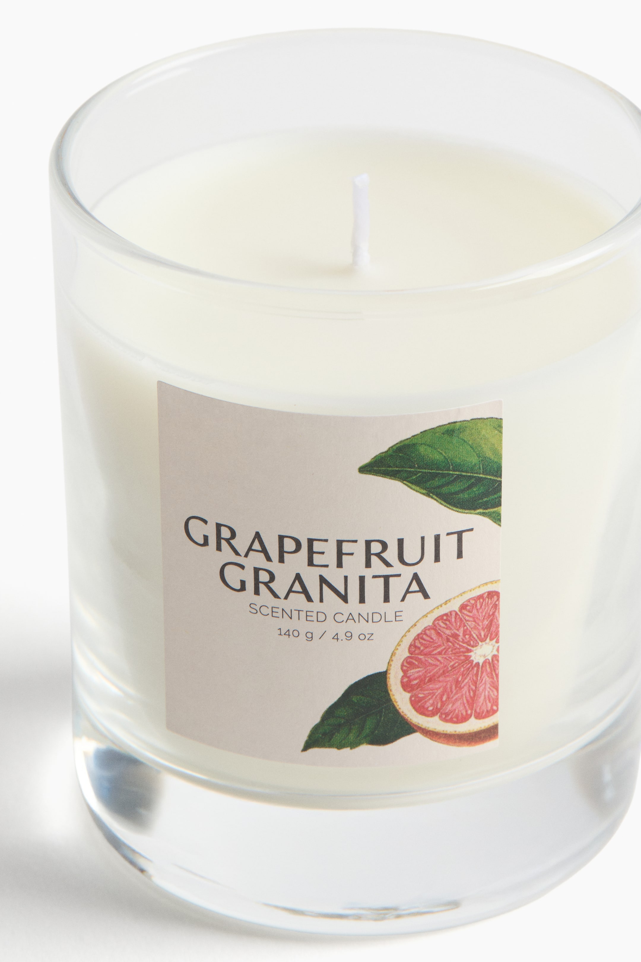 Ароматическая свеча в стеклянном контейнере H&M Запах Grapefruit Granita 8,5х7 см