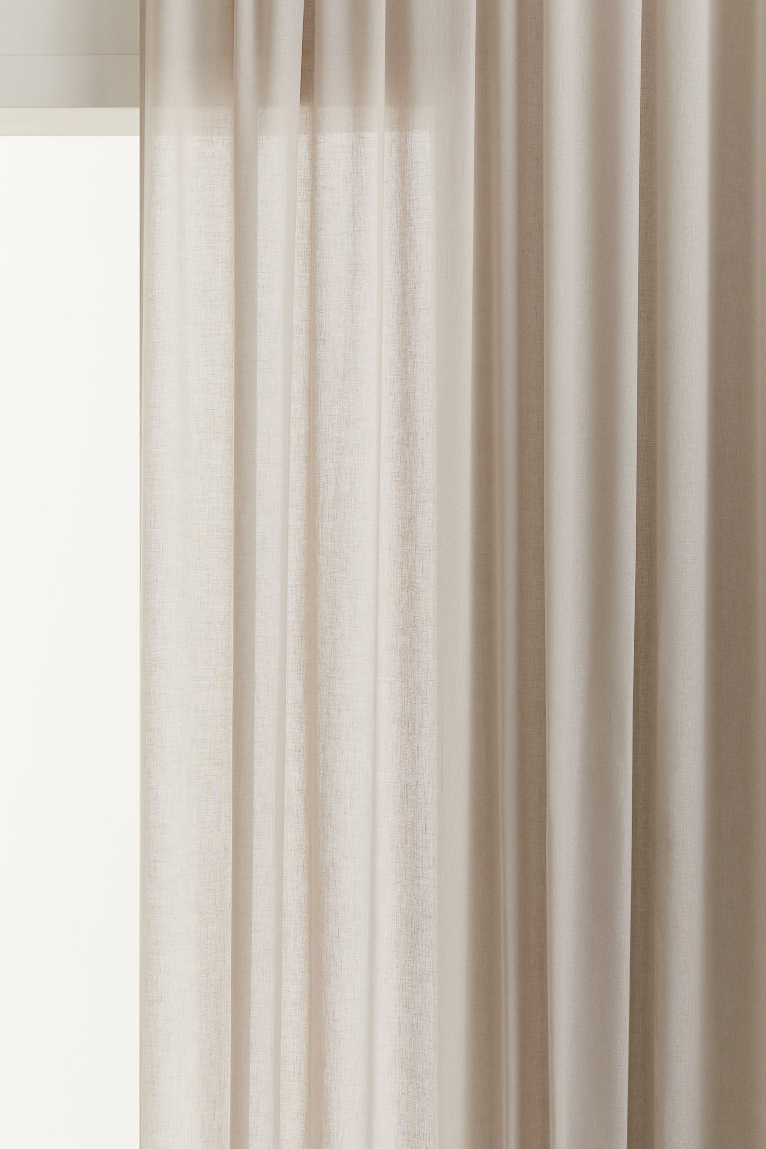 Длинная штора, 2 шт. в упаковке H&M цвет Серо-бежевый 150X300 см