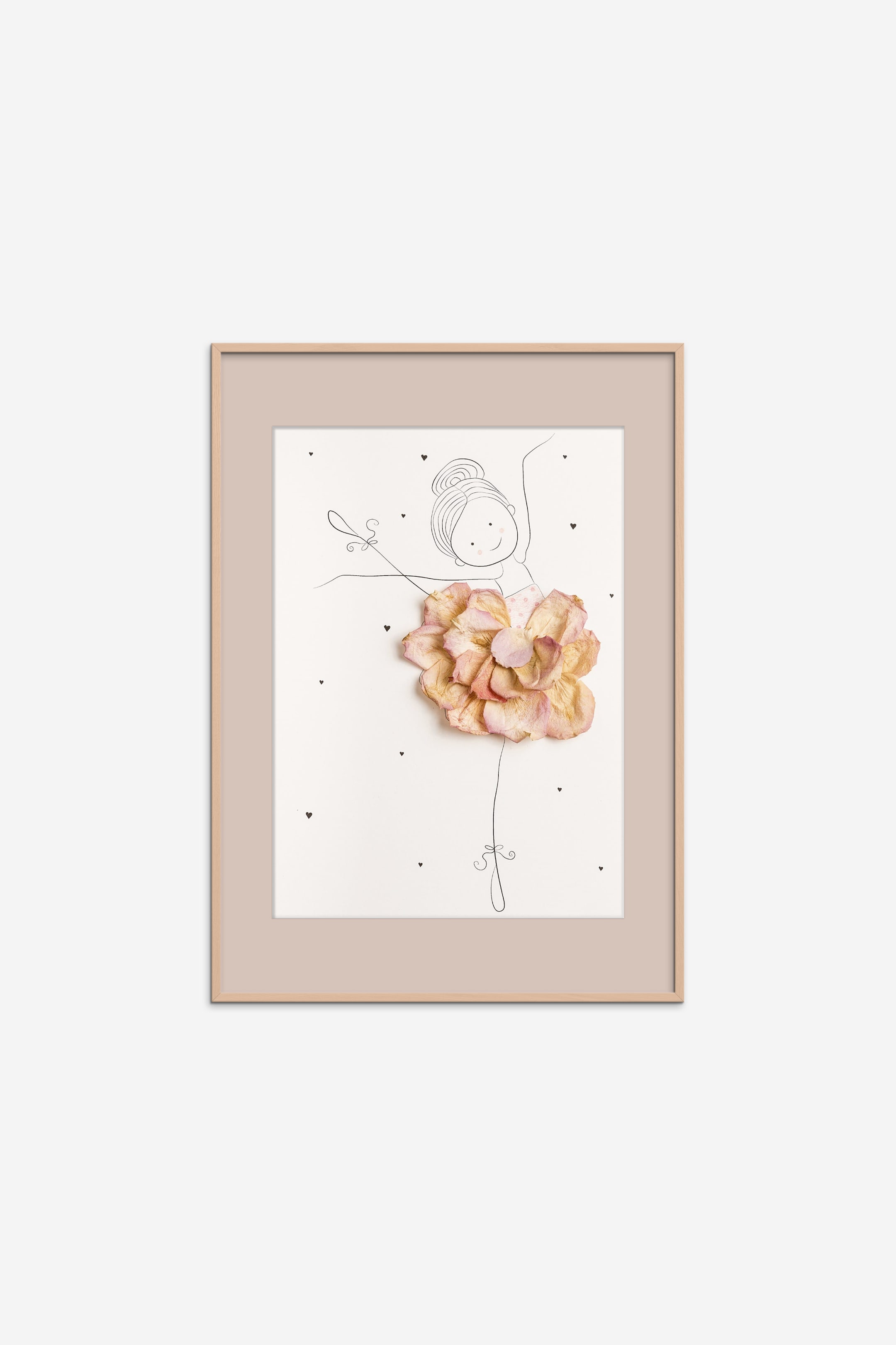 Плакат H&M Mette Handberg - Ballerina Emma (в рамке) Цвет: Цветочный/Балерина 42X59.4 см (A2) ракурс 2