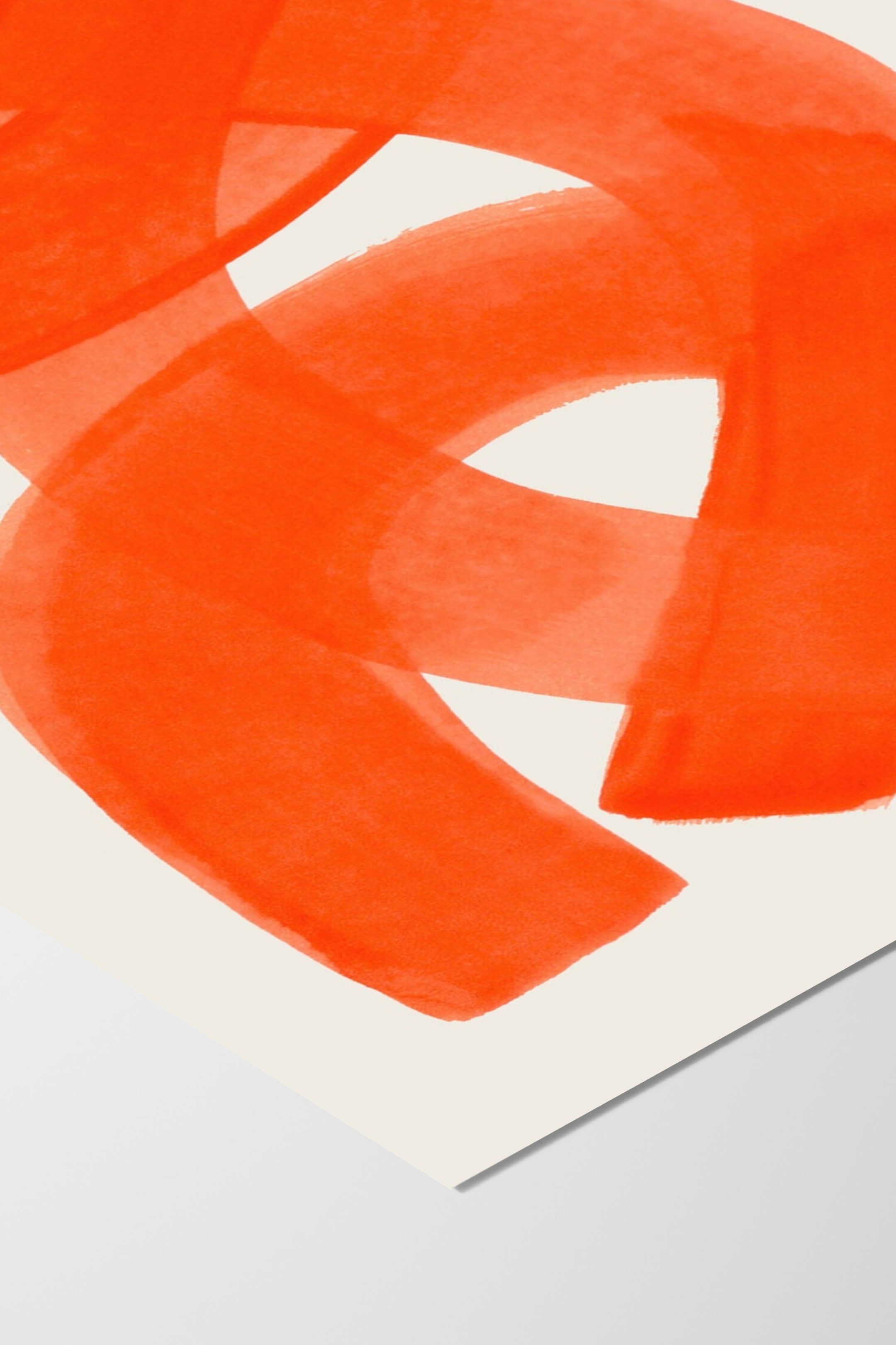 Плакат H&M 70х100 см Эджааз Ханифф - Orange Strokes ракурс 2