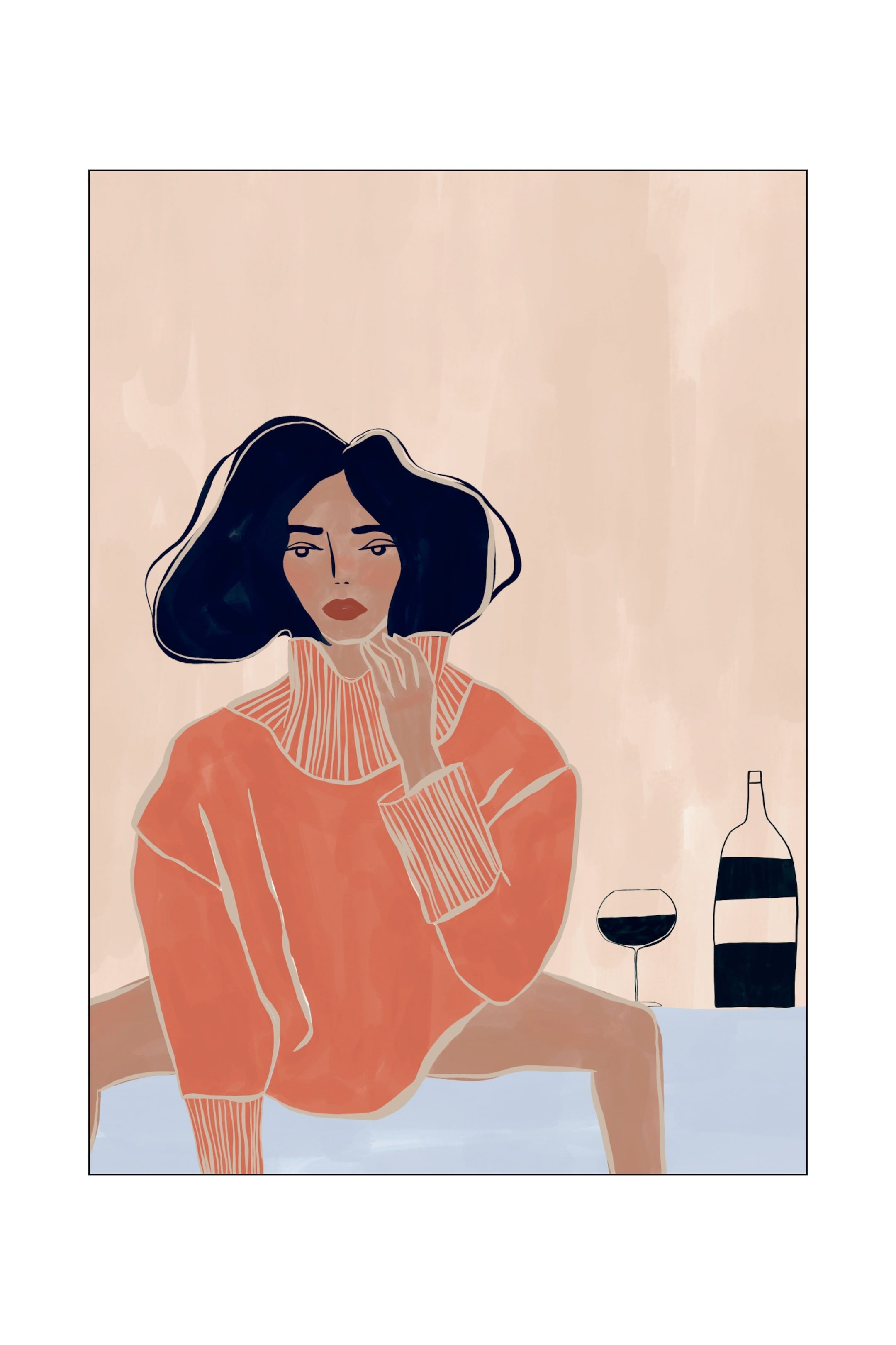 Плакат H&M 70х100 см Ivy Green Illustrations - It's A Mood ракурс 3