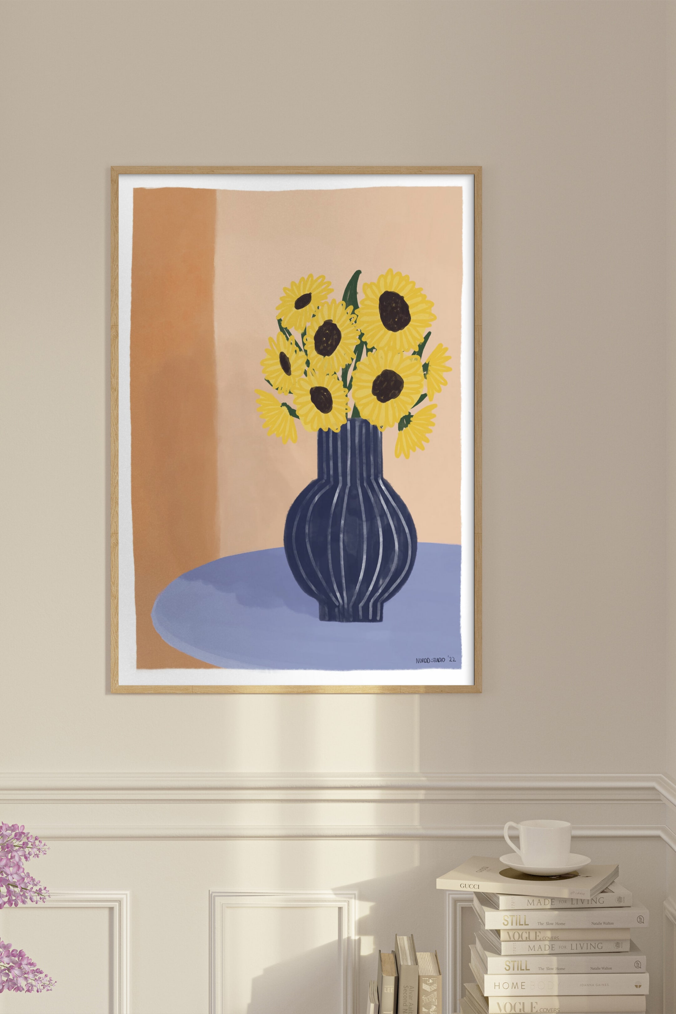 Плакат H&M 50X70 см Nordd Studio - Midday Bloom ракурс 3