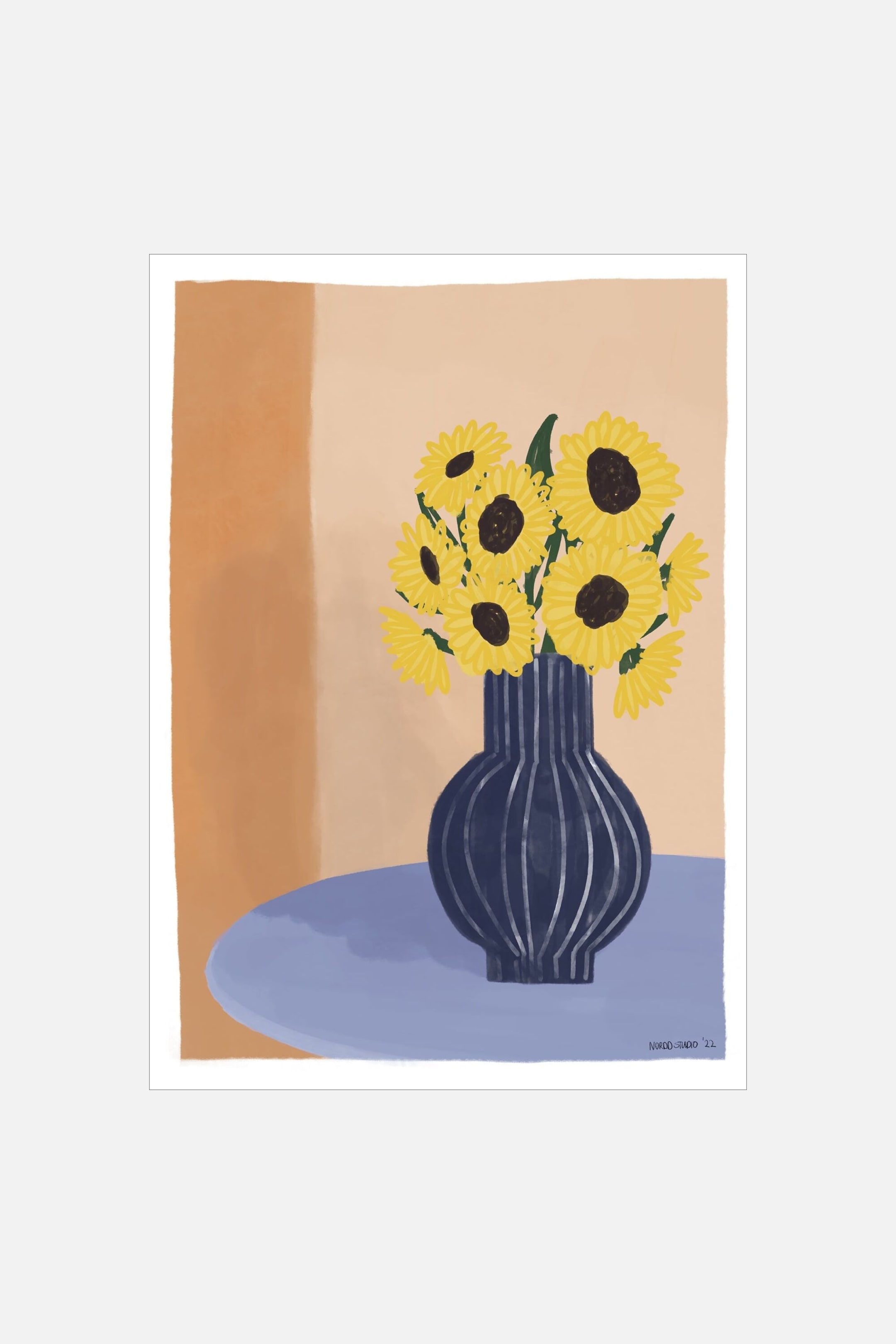Плакат H&M 50X70 см Nordd Studio - Midday Bloom ракурс 2