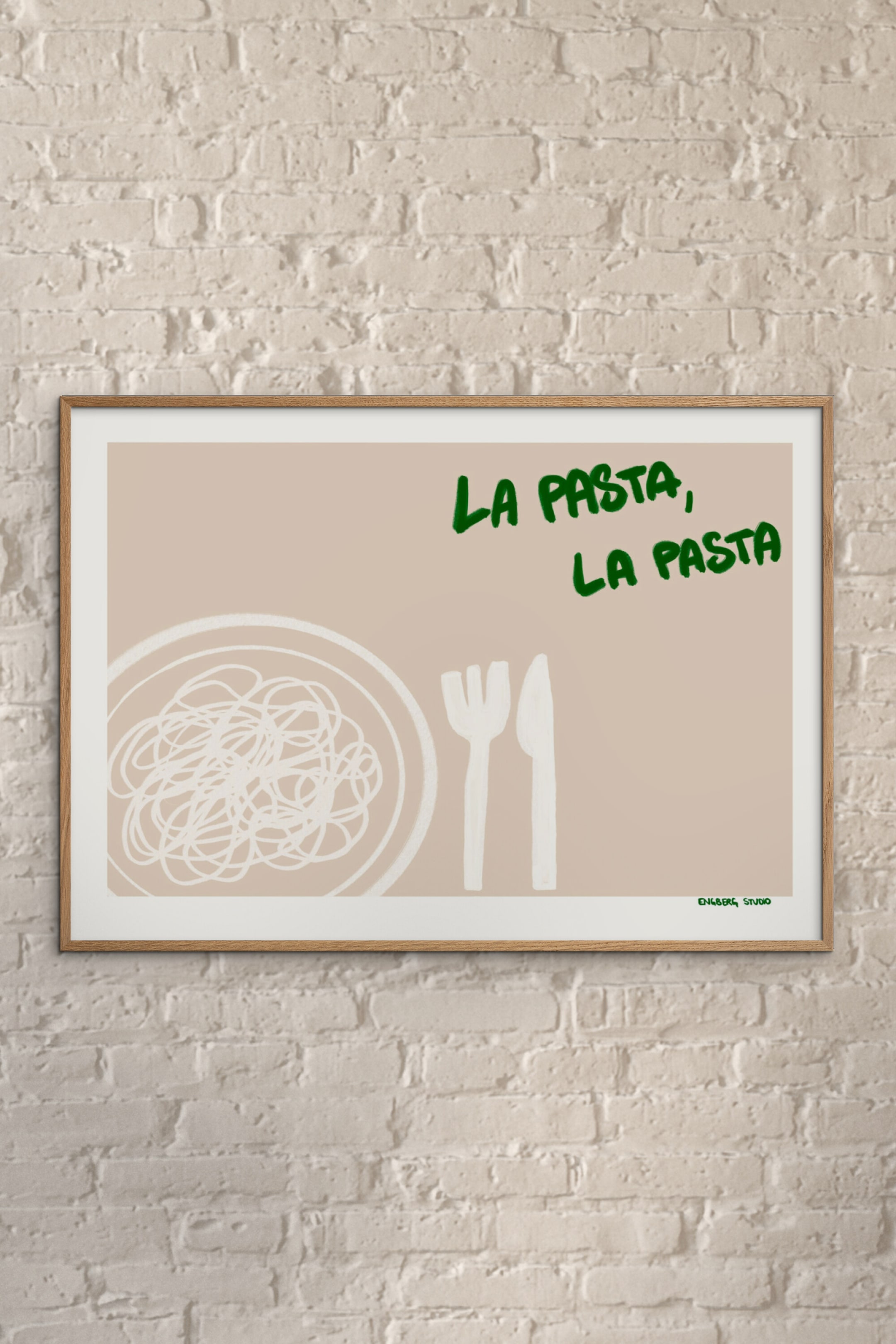 Плакат H&M 30X40 см Engberg Studio - La Pasta, La Pasta Цвет: Разноцветный ракурс 3