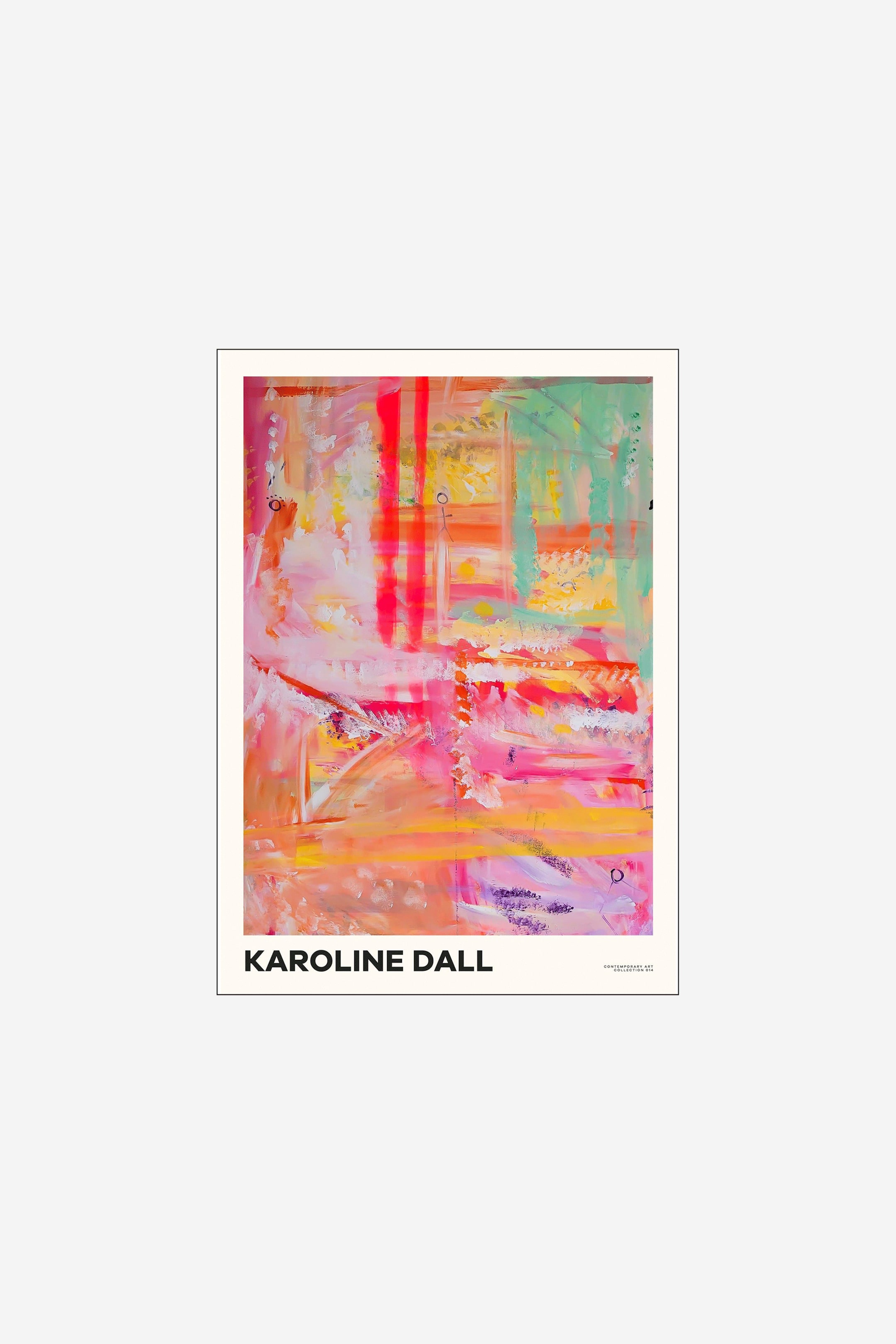 Плакат H&M 50х70 см Karoline Dall - Contemporary Art Collection 14 Цвет: Красочное/абстрактное искусство ракурс 2