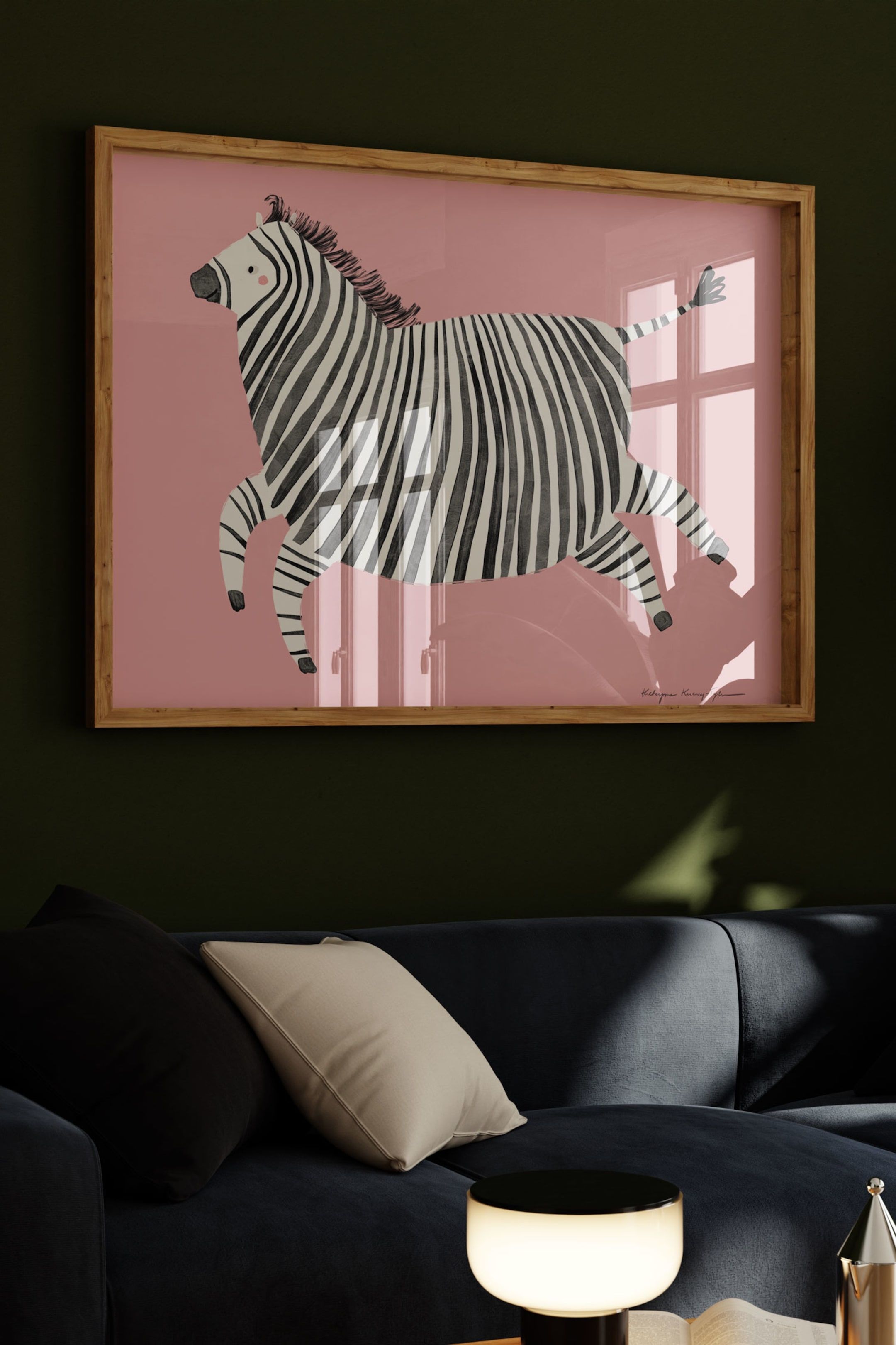 Плакат H&M 50х70 см Wild Apple - Zebra ракурс 2