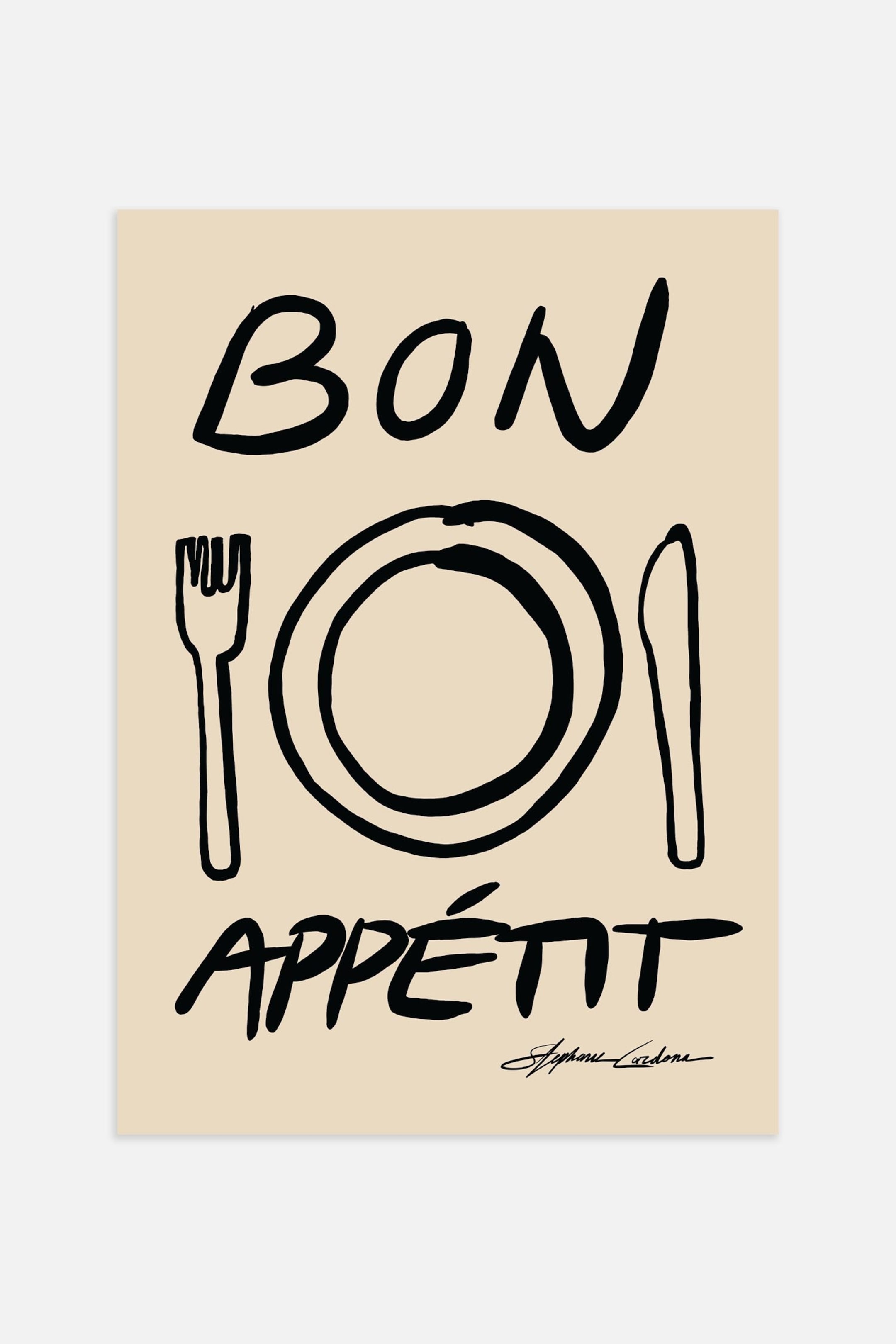 Плакат H&M 50х70 см Stephie Cardona Bon Appetit ракурс 2
