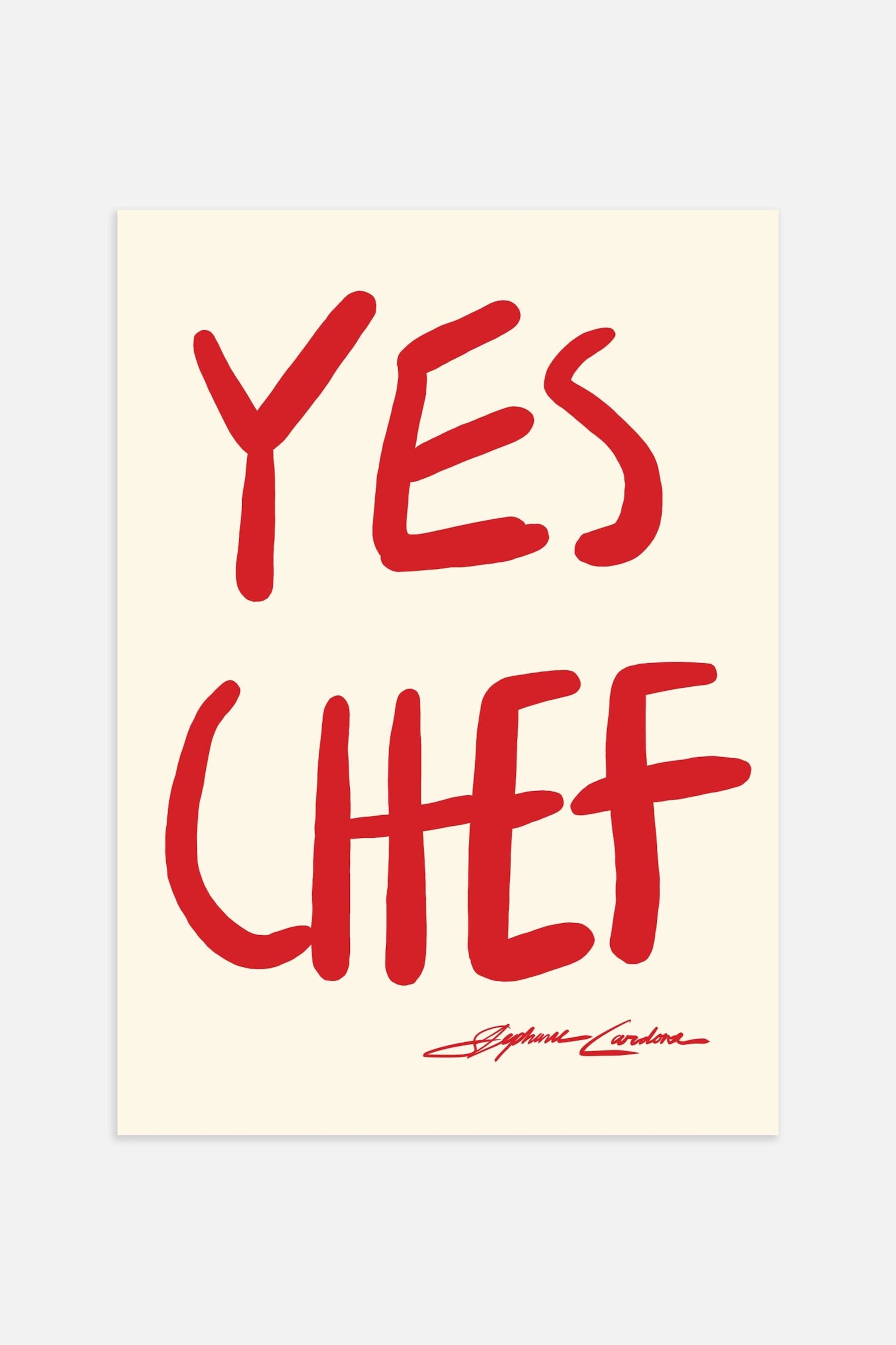 Плакат H&M 50х70 см Stephie Cardona Yes Chef ракурс 2