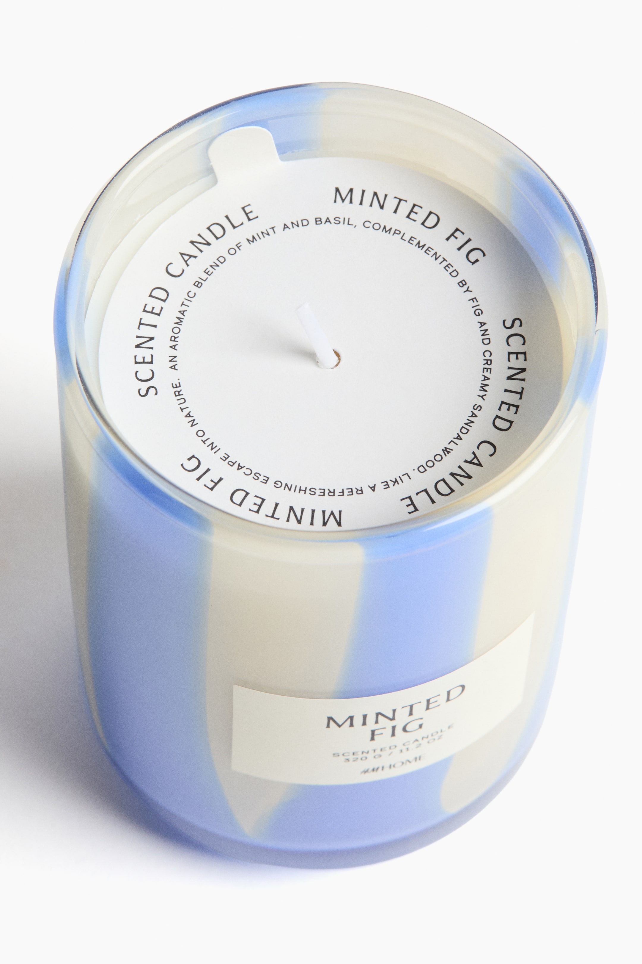 Ароматическая свеча в стакане H&M Запах Minted Fig 8х8х11 см 320 г ракурс 3