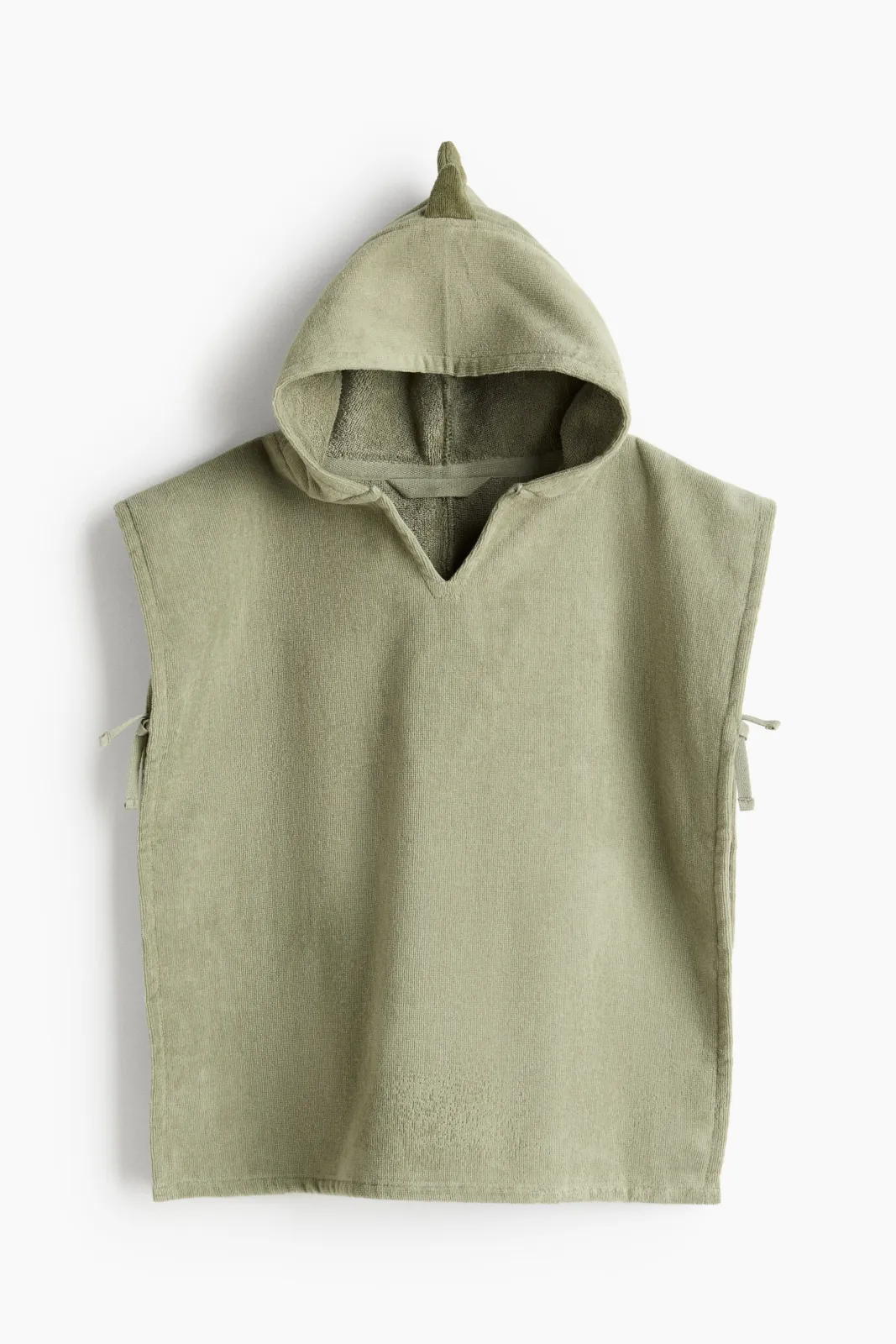 Детское полотенце-накидка H&M Цвет Оливково-зелёный/Динозавр 55х50 см ракурс 2