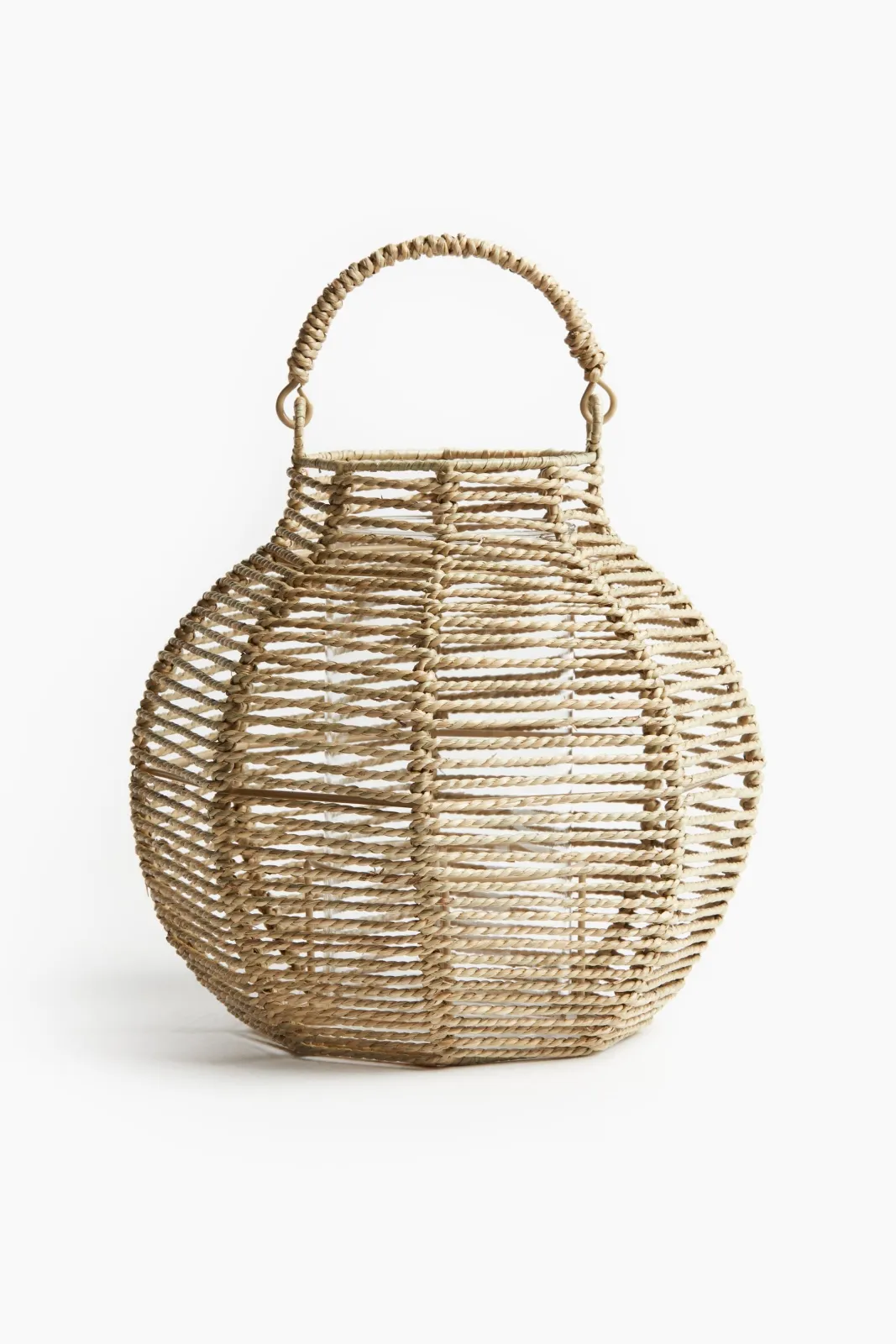 Подсвечник из морской травы H&M Цвет Бежевый 23х23.5 см ракурс 2