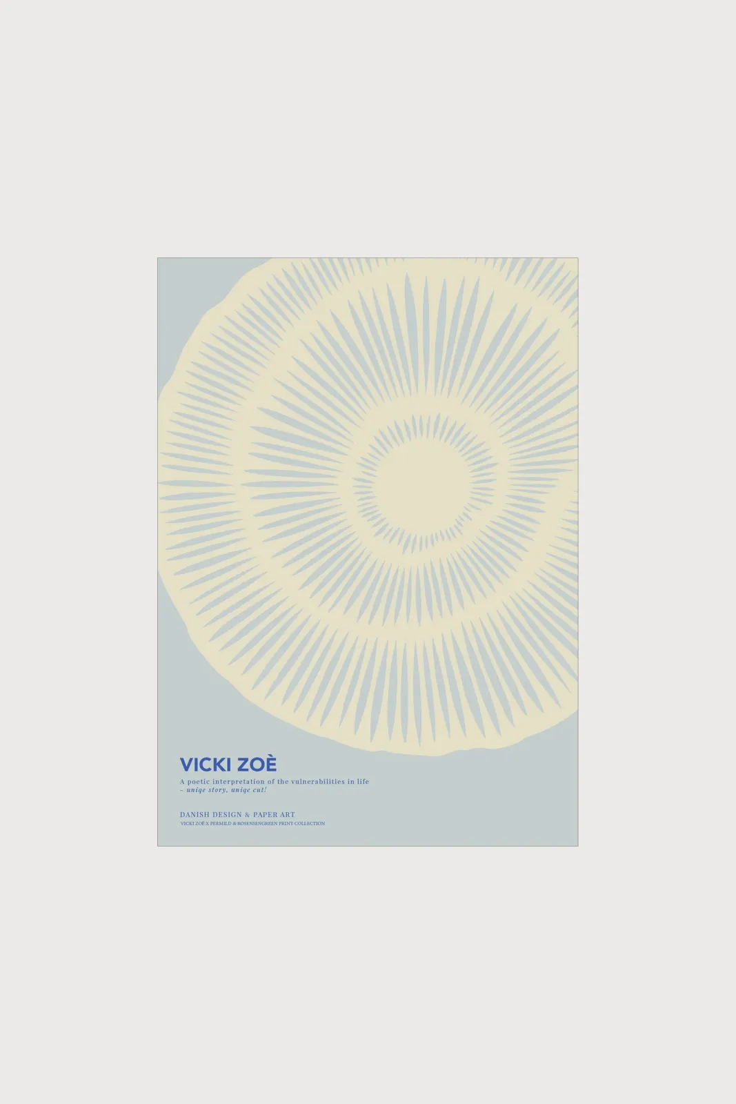 Плакат H&M 70X100 см Vickie Zoe - The Uniqueness Of You - Light Blue