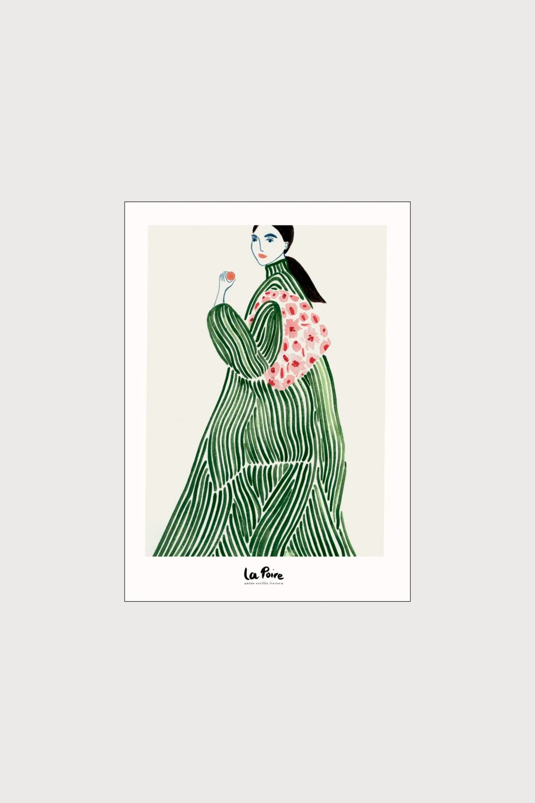 Плакат H&M 50X70 см La Poire - Green Coat