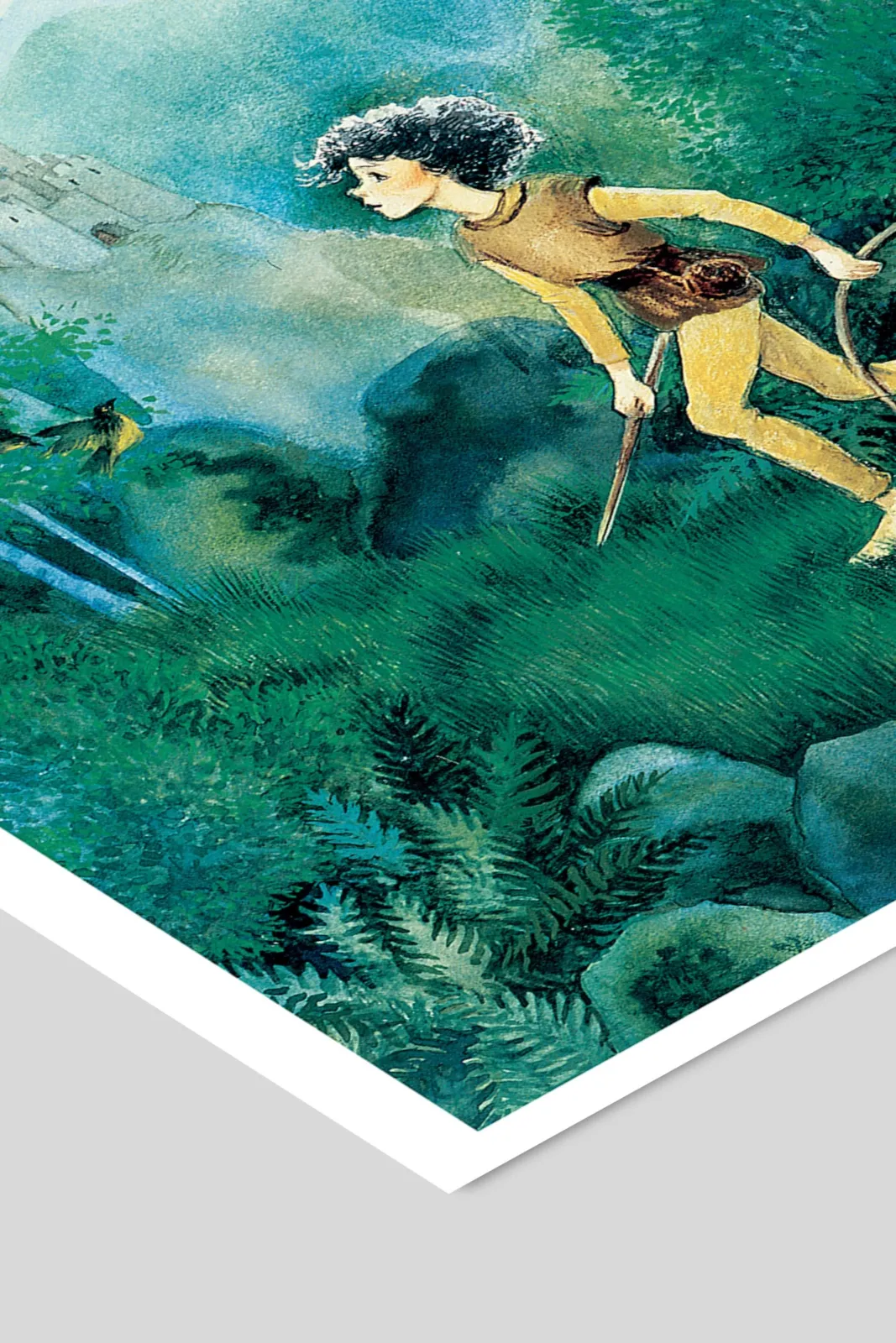 Плакат H&M Цвет: Зеленый / Синий Astrid Lindgren - In The Woods 29,7х42 (A3) ракурс 2