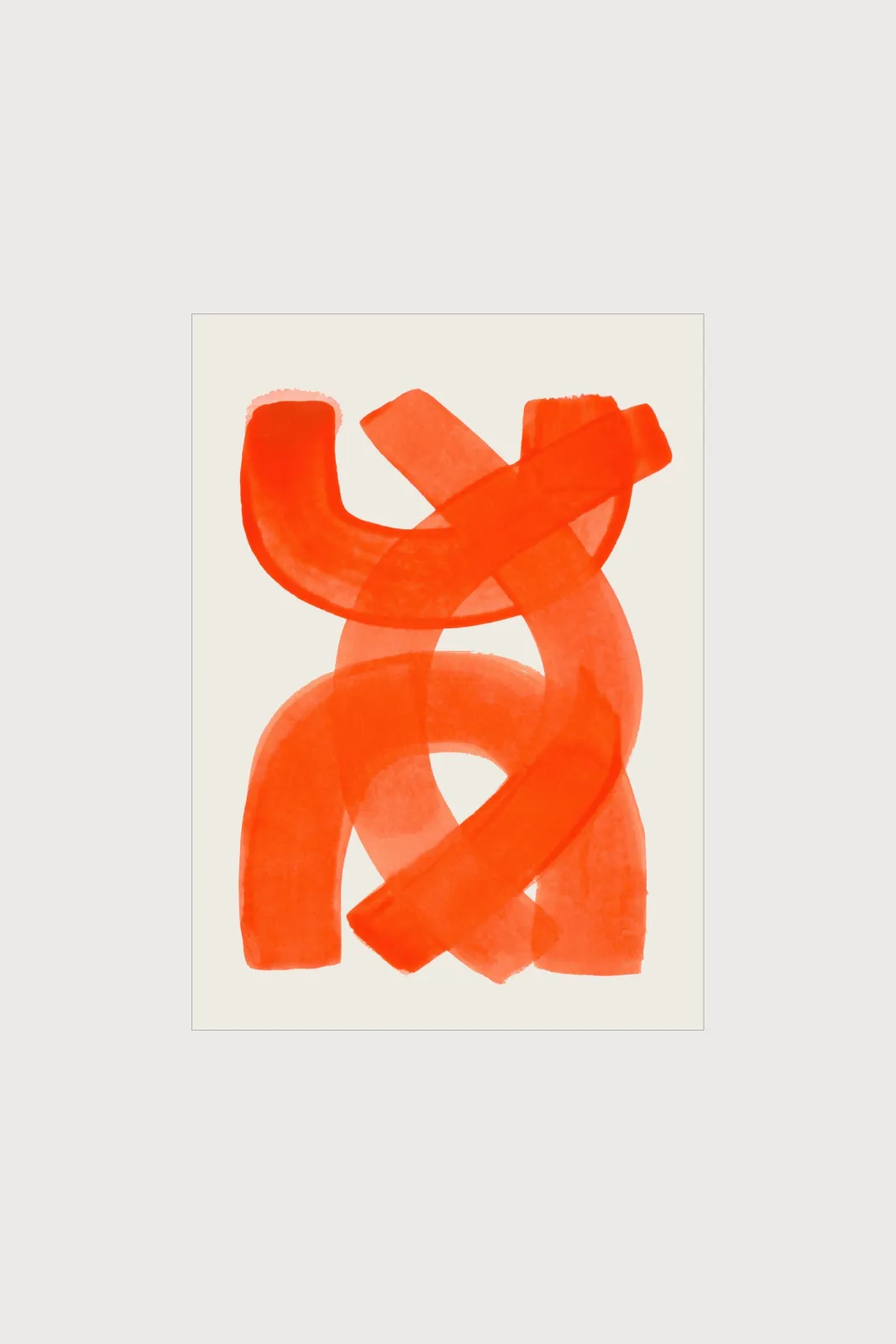 Плакат H&M 50х70 см Ejaaz Haniff - Orange Strokes