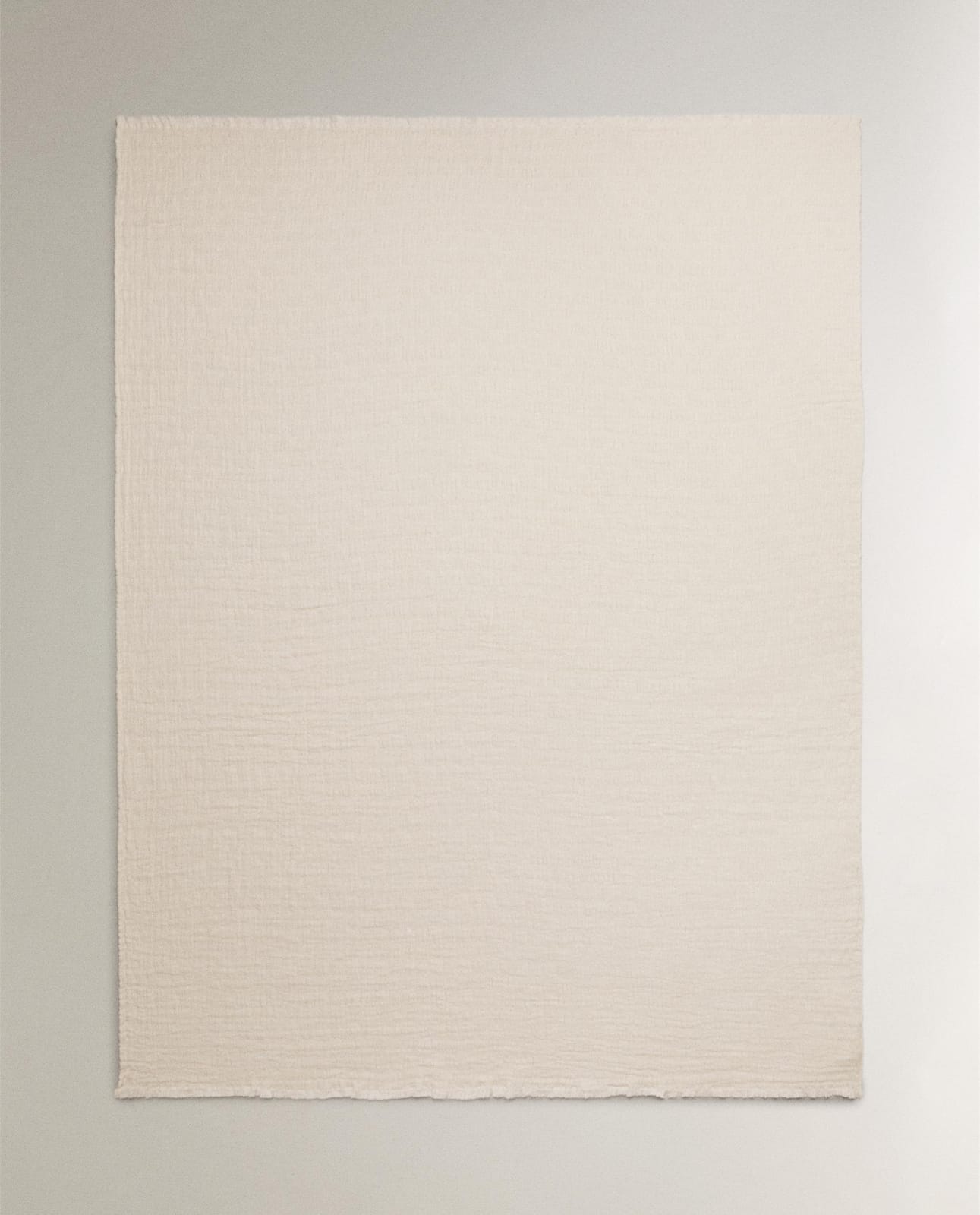 Плед ZARA HOME ЖАККАРДОВЫЙ ПЛЕД С ТЕКСТУРОЙ ECRU 220 x 240 cm