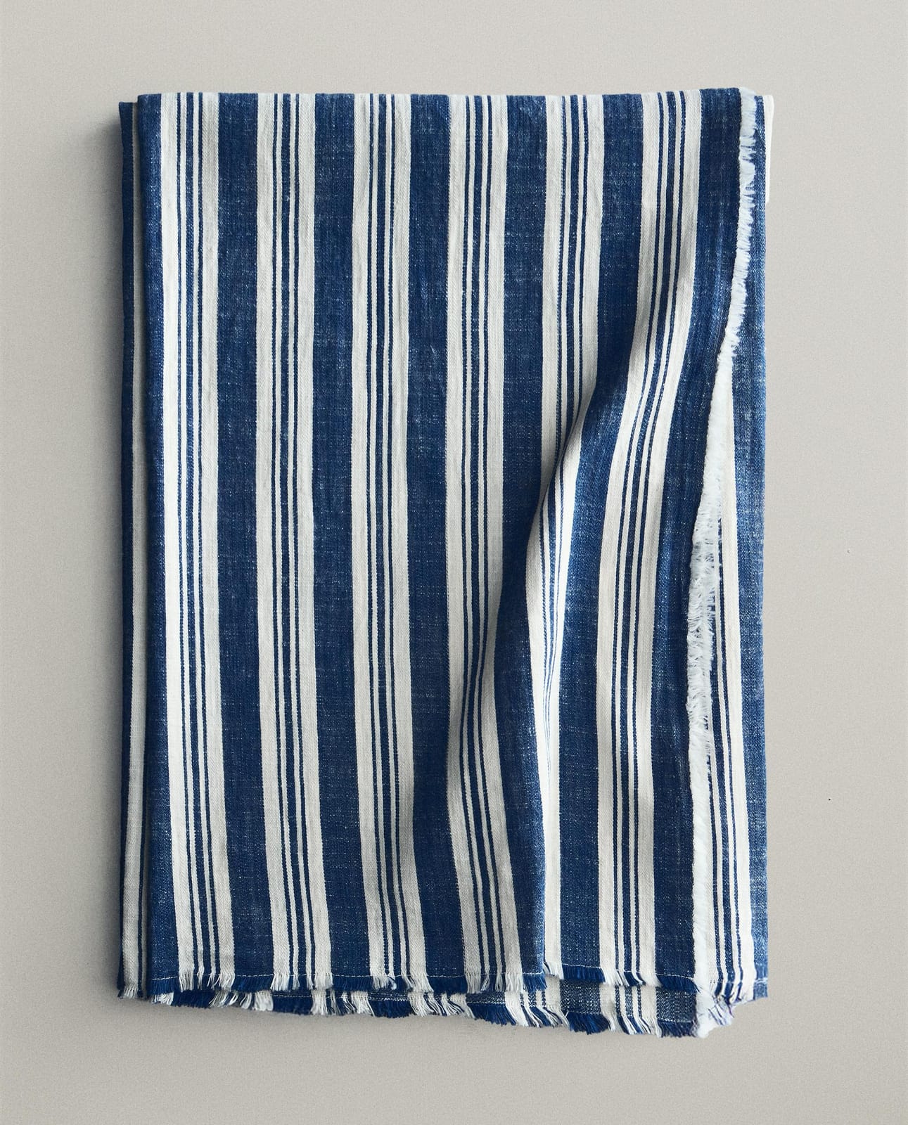 ZARA HOME ХЛОПКОВЫЙ ПЛЕД В ПОЛОСКУ ракурс 8