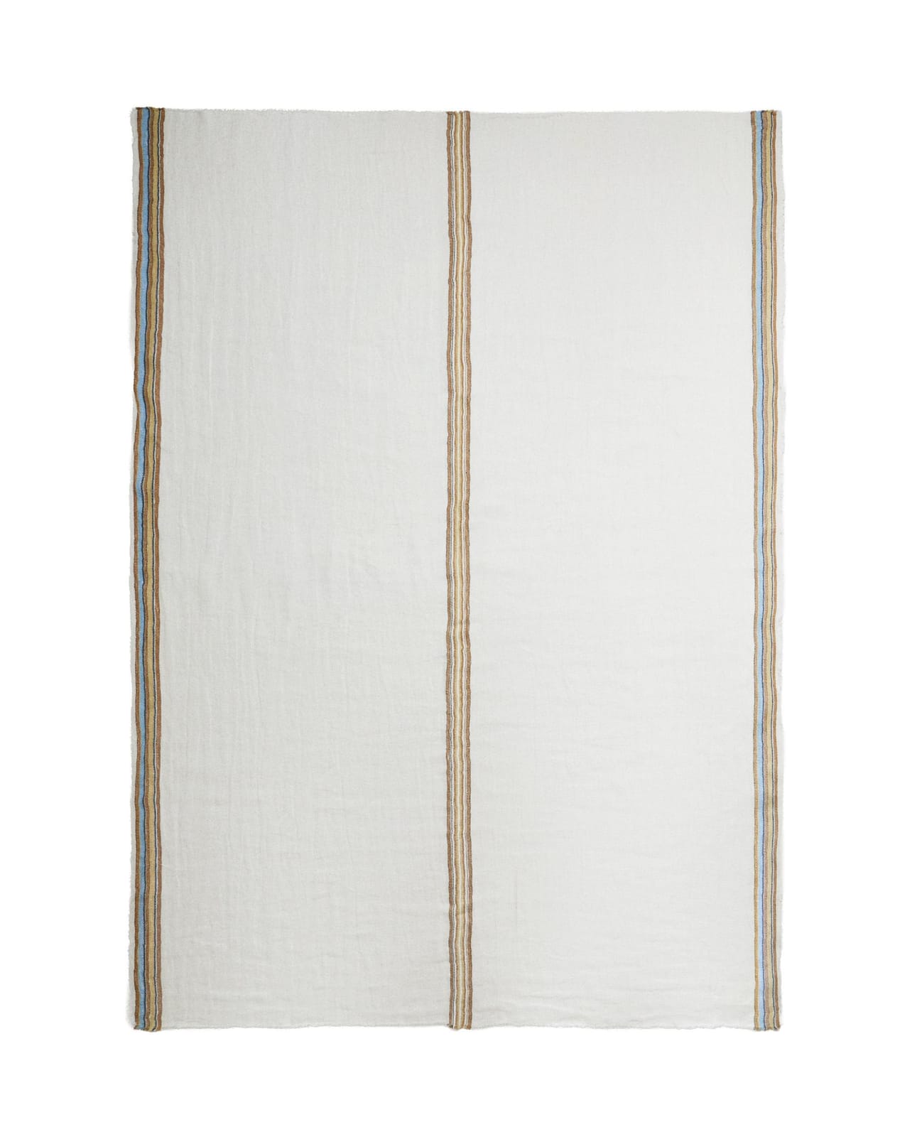 ZARA HOME Льняной плед в полоску ракурс 2