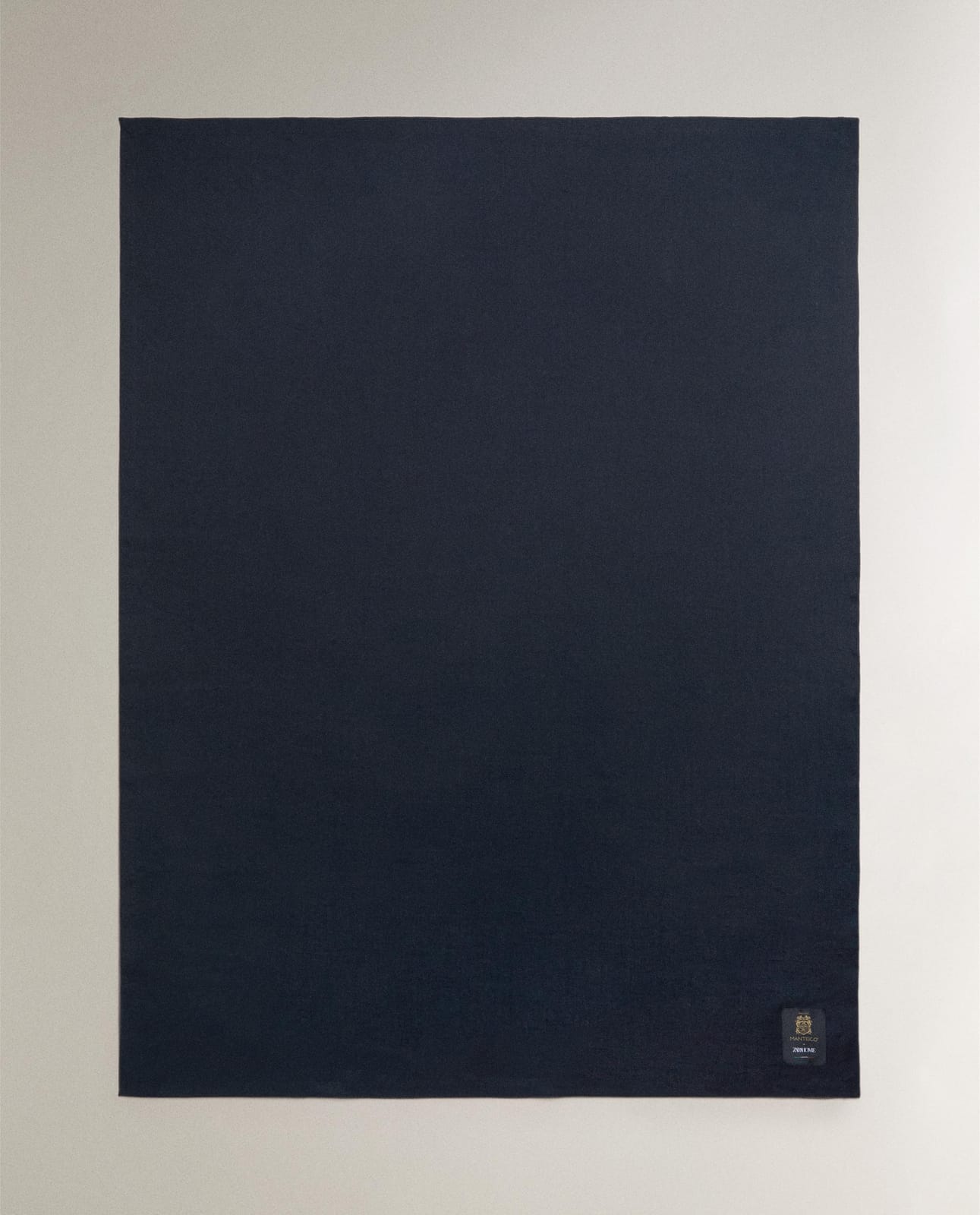 Плед ZARA HOME Льняной плед MANTECO NIEBIESKI 140 x 190 cm