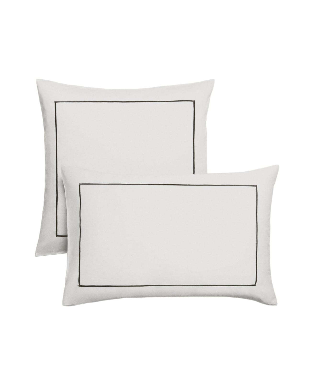 ZARA HOME САТИНОВАЯ НАВОЛОЧКА НА ПОДУШКУ С ОБТАЧКОЙ ракурс 3