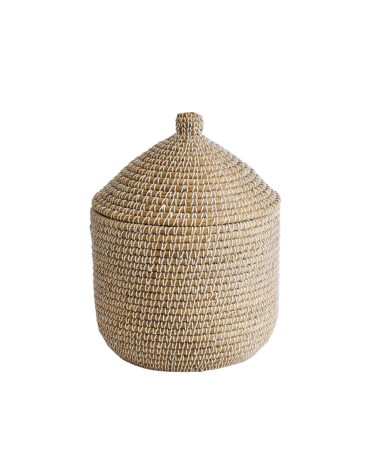ZARA HOME КРУГЛАЯ КОРЗИНА С КРЫШКОЙ ракурс 5