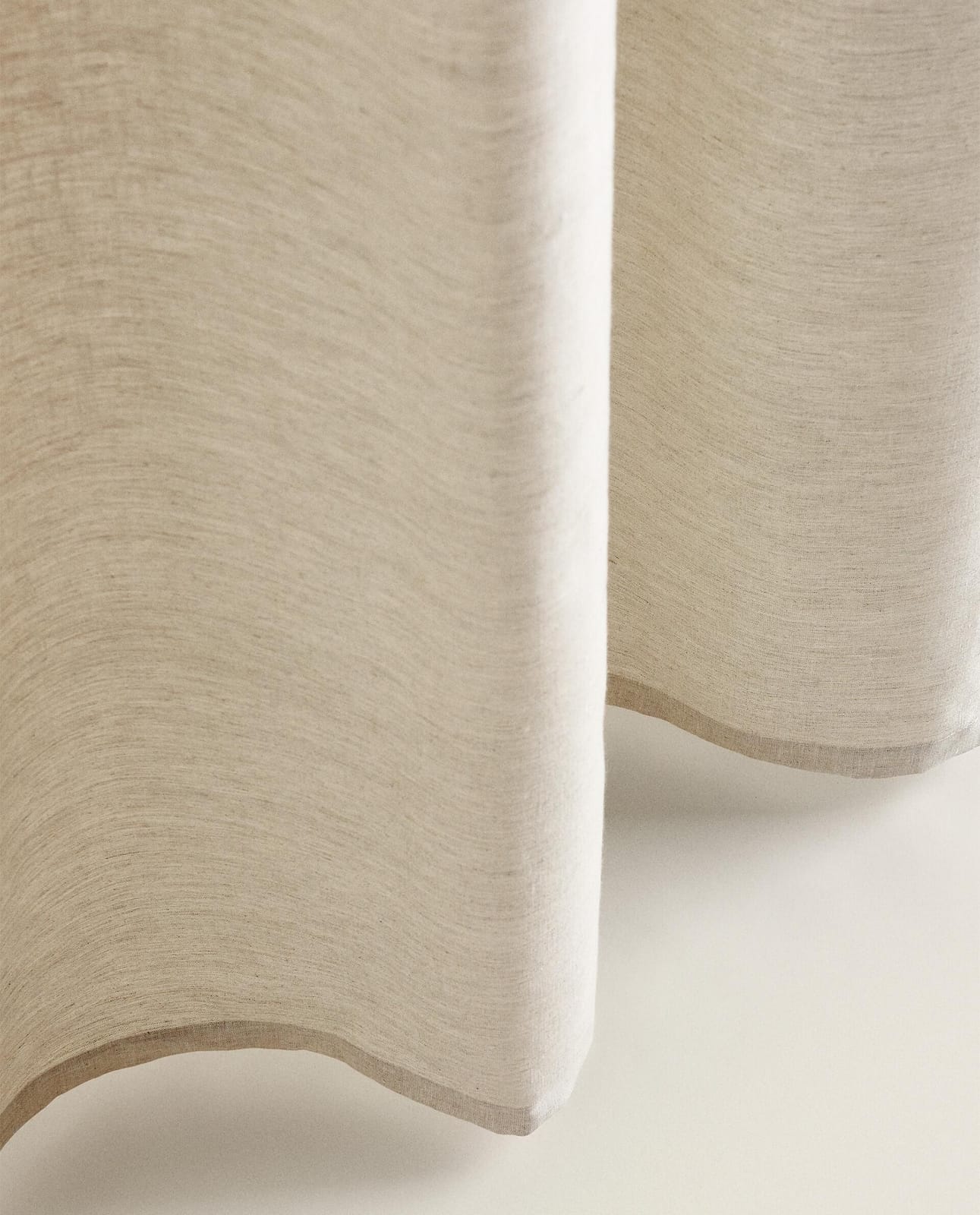 ZARA HOME ПРОЗРАЧНАЯ ВАННАЯ ЗАНАВЕСКА ИЗ ЛЬНА ракурс 10