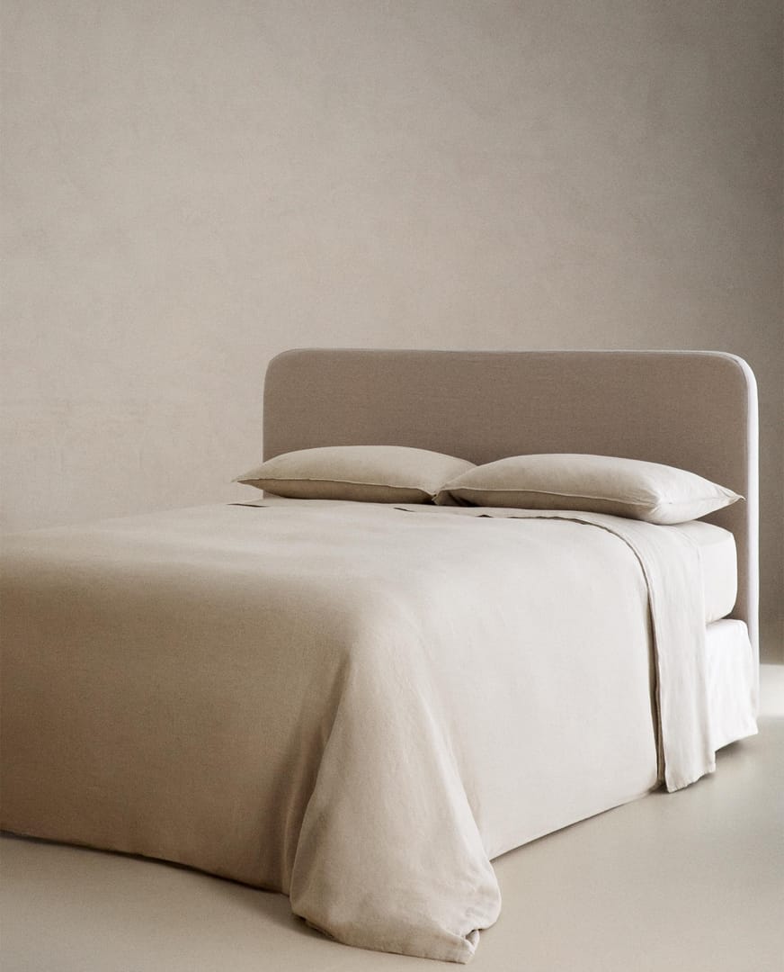 ZARA HOME Льняная наволочка на одеяло ракурс 3
