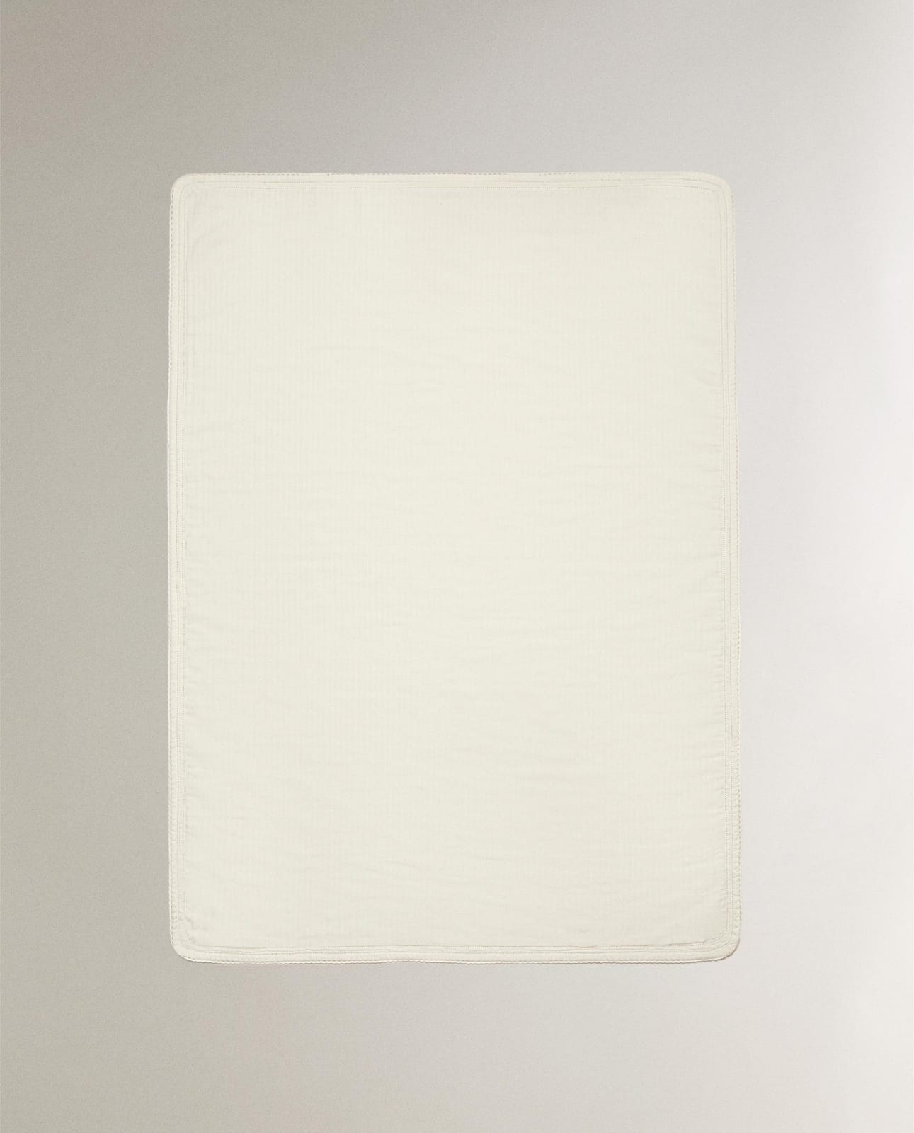 Плед ZARA HOME ДЕТСКОЕ ОДЕЯЛО С ШИФОНОВЫМ КРУЖЕВОМ ECRU 90 x 120 cm