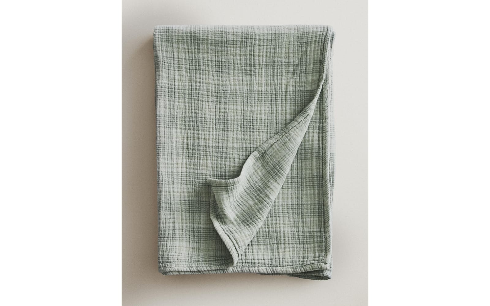 ZARA HOME ШИФОНОВЫЙ ПЛЕД В КЛЕТКУ ракурс 7