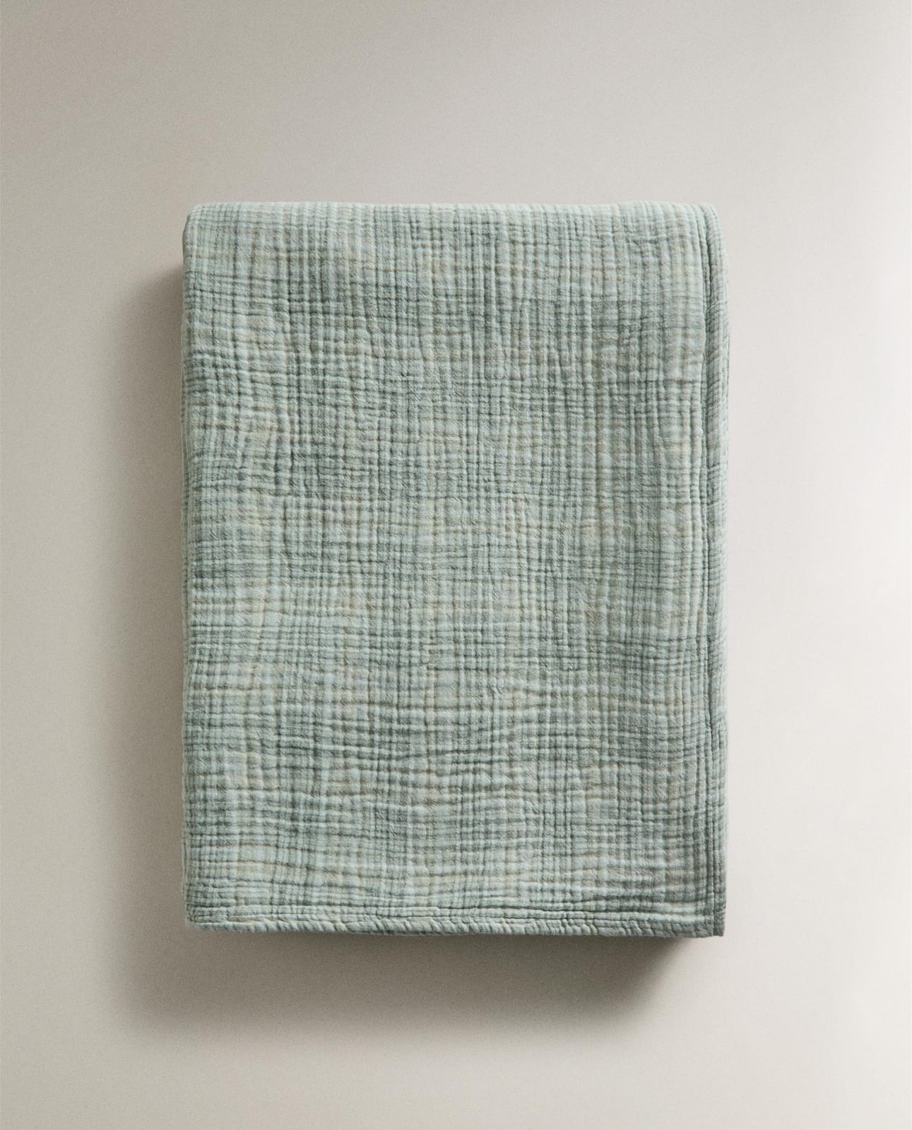 ZARA HOME ШИФОНОВЫЙ ПЛЕД В КЛЕТКУ ракурс 4