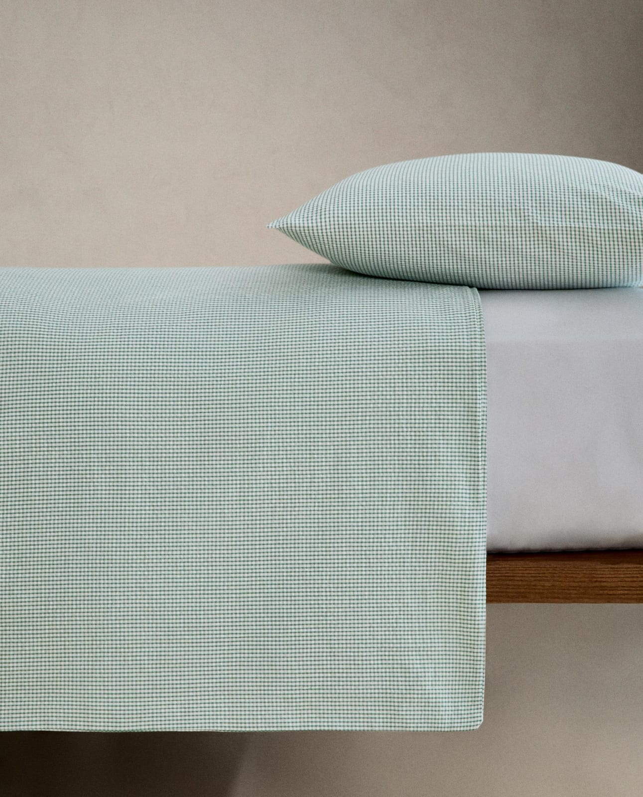 ZARA HOME ПОДОДЕЯЛЬНИК ИЗ КОРЫ В КЛЕТКУ ракурс 9