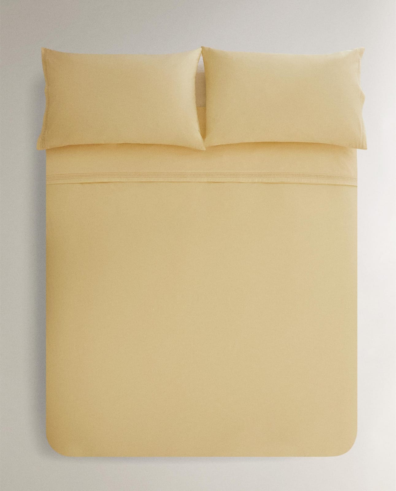 Пододеяльник ZARA HOME пододеяльник с ажурной вышивкой пастельный желтый 150 x 220 cm