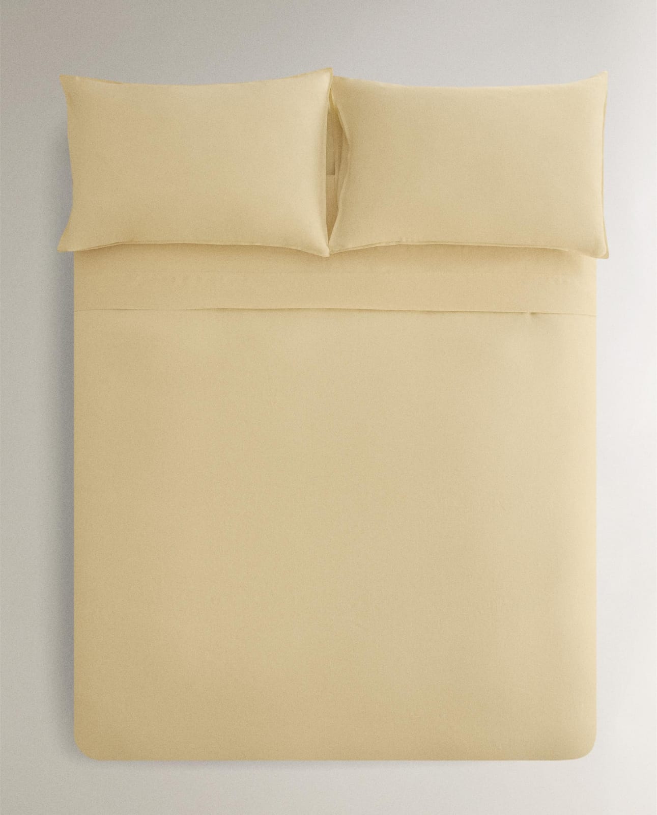 Пододеяльник ZARA HOME пододеяльник из льна с эффектом стирки (140 г/м2) желтый 240 x 220 cm