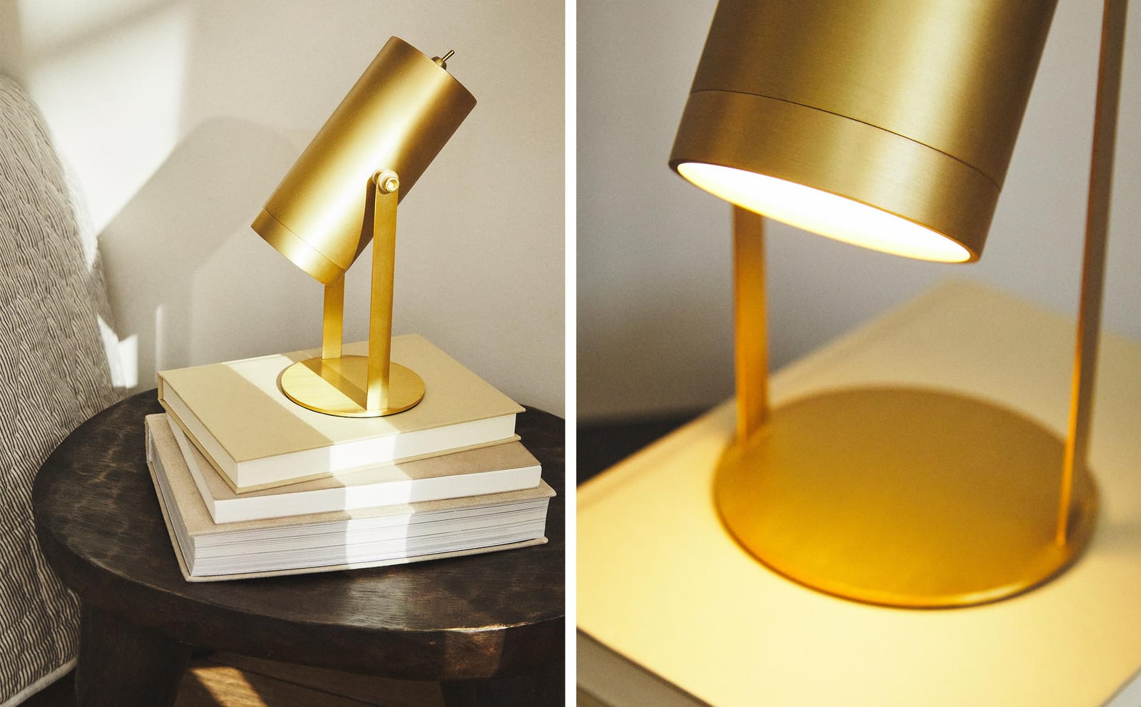 ZARA HOME ЛАМПА | НАСТОЛЬНЫЙ РЕФЛЕКТОР С ЗАРЯДКОЙ ЧЕРЕЗ USB ракурс 5