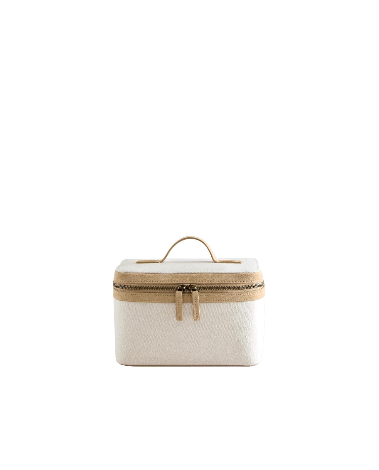 ZARA HOME ЖЕСТКАЯ КОСМЕТИЧКА ИЗ ХОЛСТА И КОЖИ ракурс 8