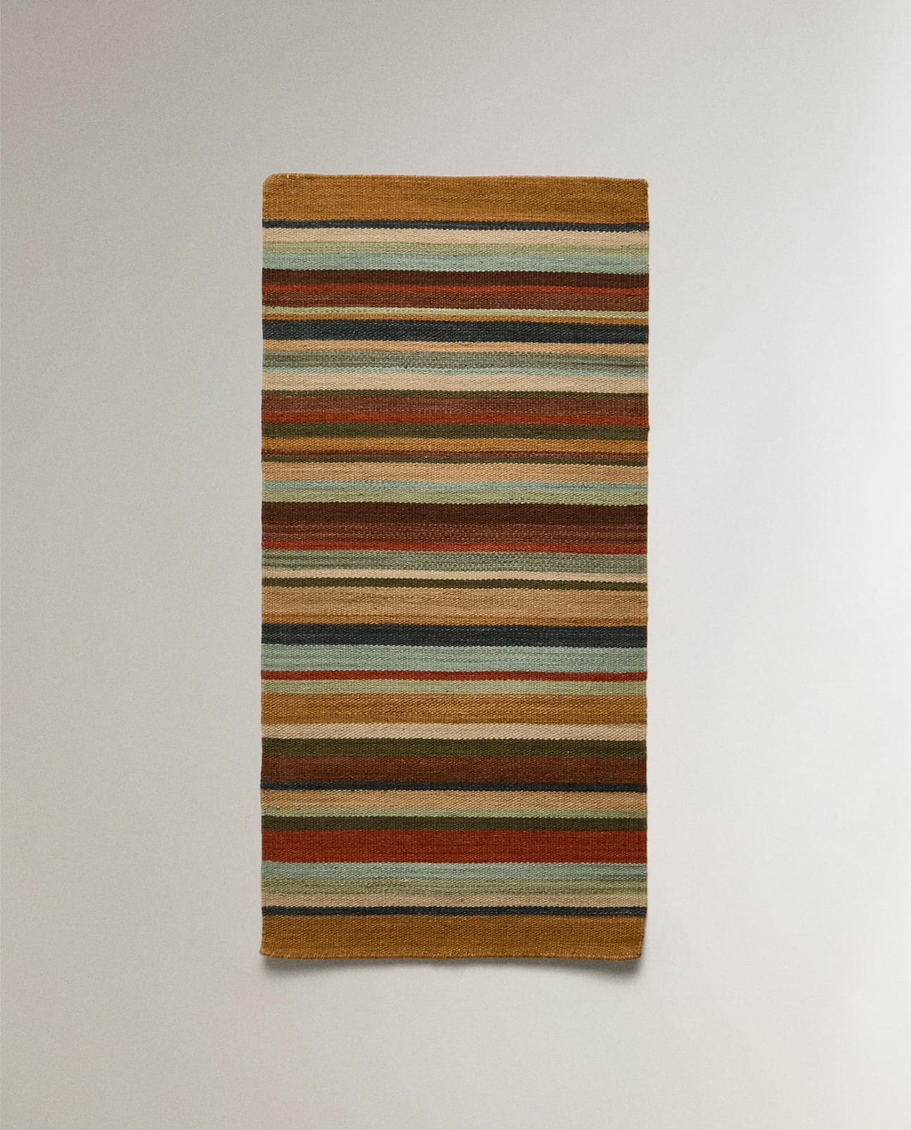 ZARA HOME КОВЕР В ЦВЕТНЫЕ ПОЛОСЫ ракурс 3