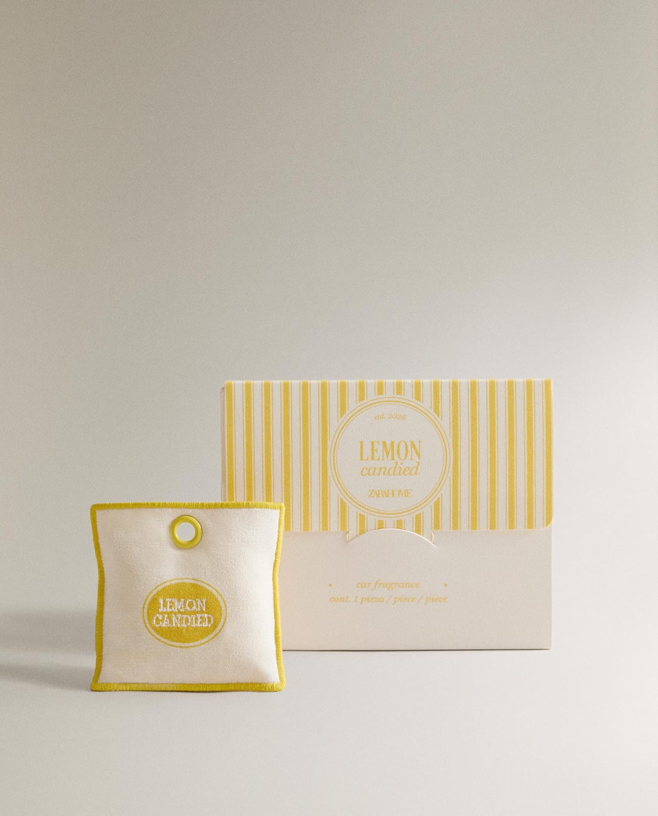 Ароматизатор автомобильный ZARA HOME запах для автомобиля LEMON CANDIED CYTRYNOWY 10 x 12 x 2 cm