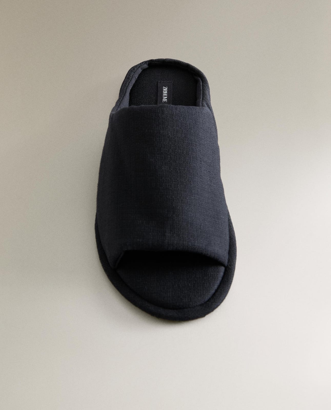 ZARA HOME ОТКРЫТЫЕ ТКАНЕВЫЕ ТАПОЧКИ ракурс 2