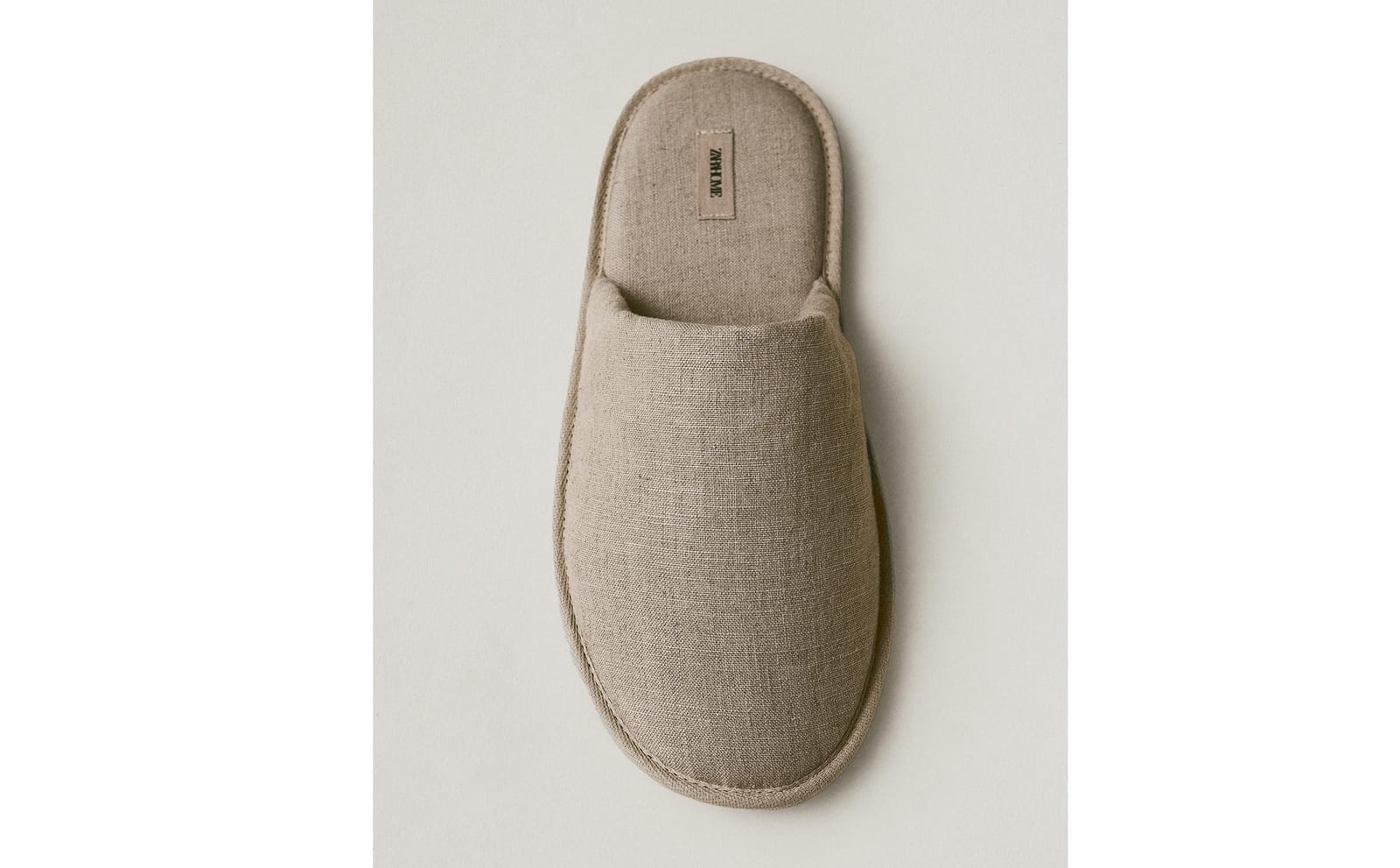 ZARA HOME ДОМАШНИЕ ТАПОЧКИ ИЗ ЛЬНА ракурс 8