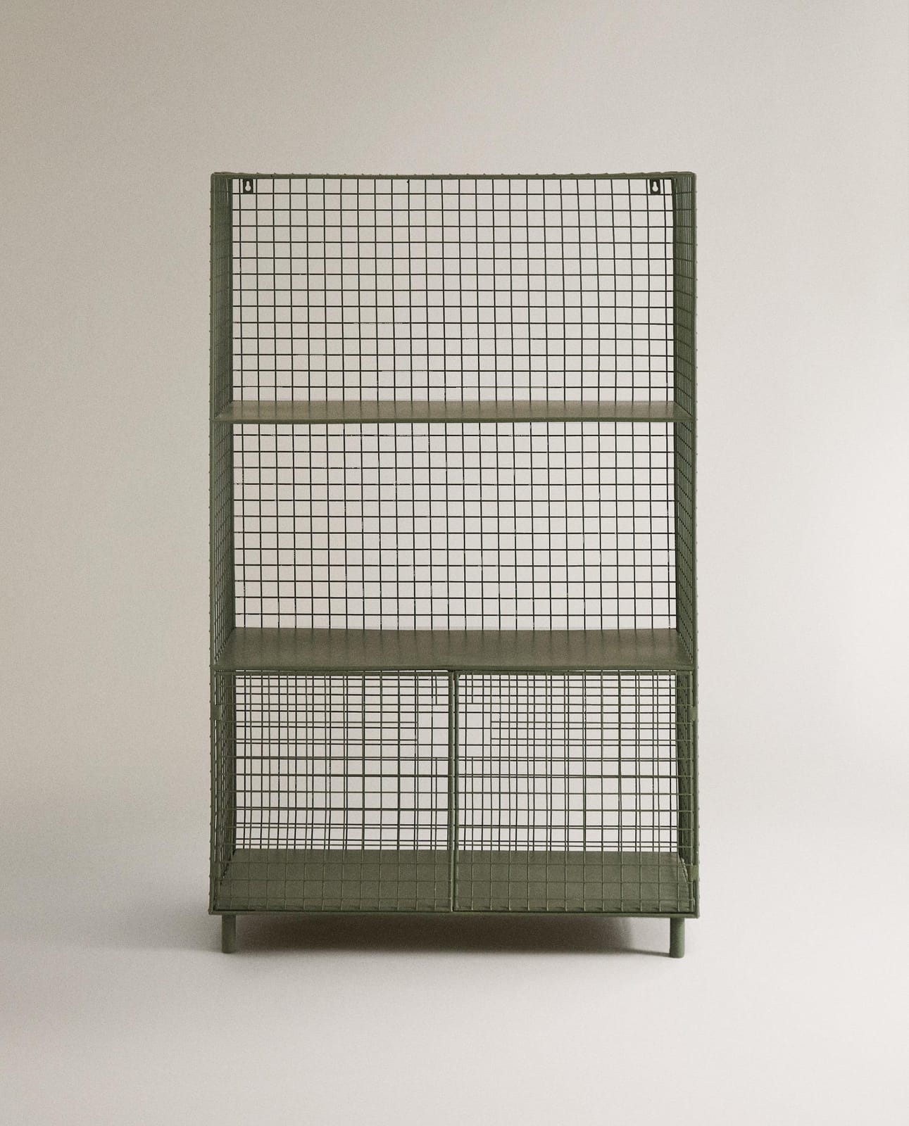 Стеллаж ZARA HOME МЕТАЛЛИЧЕСКИЙ СТЕЛЛАЖ С СЕТОЧКОЙ ZIELONY 106 x 66 x 30 cm