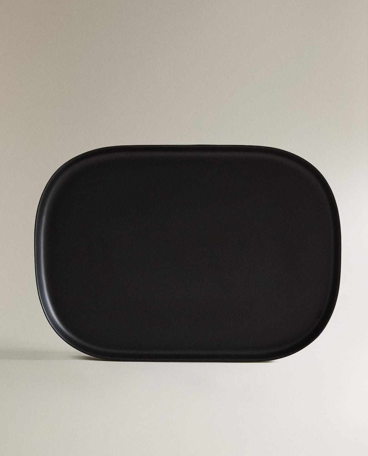 Подставка декоративная ZARA HOME большой черный смоляной лоток для ванной CZARNY 2.2 x 22 x 31 cm