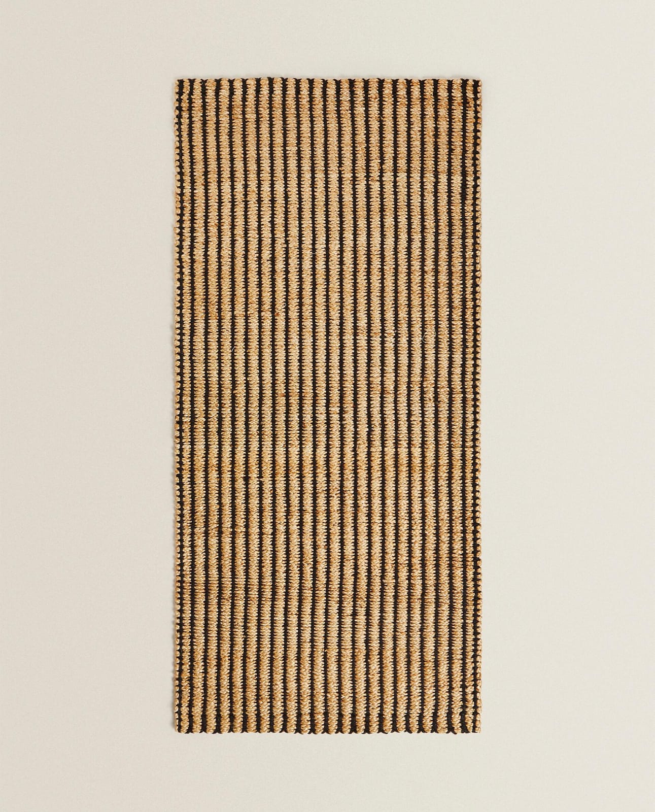 Ковер ZARA HOME DYWANIK KORYTARZOWY Z JUTY CZARNY 150 x 70 cm