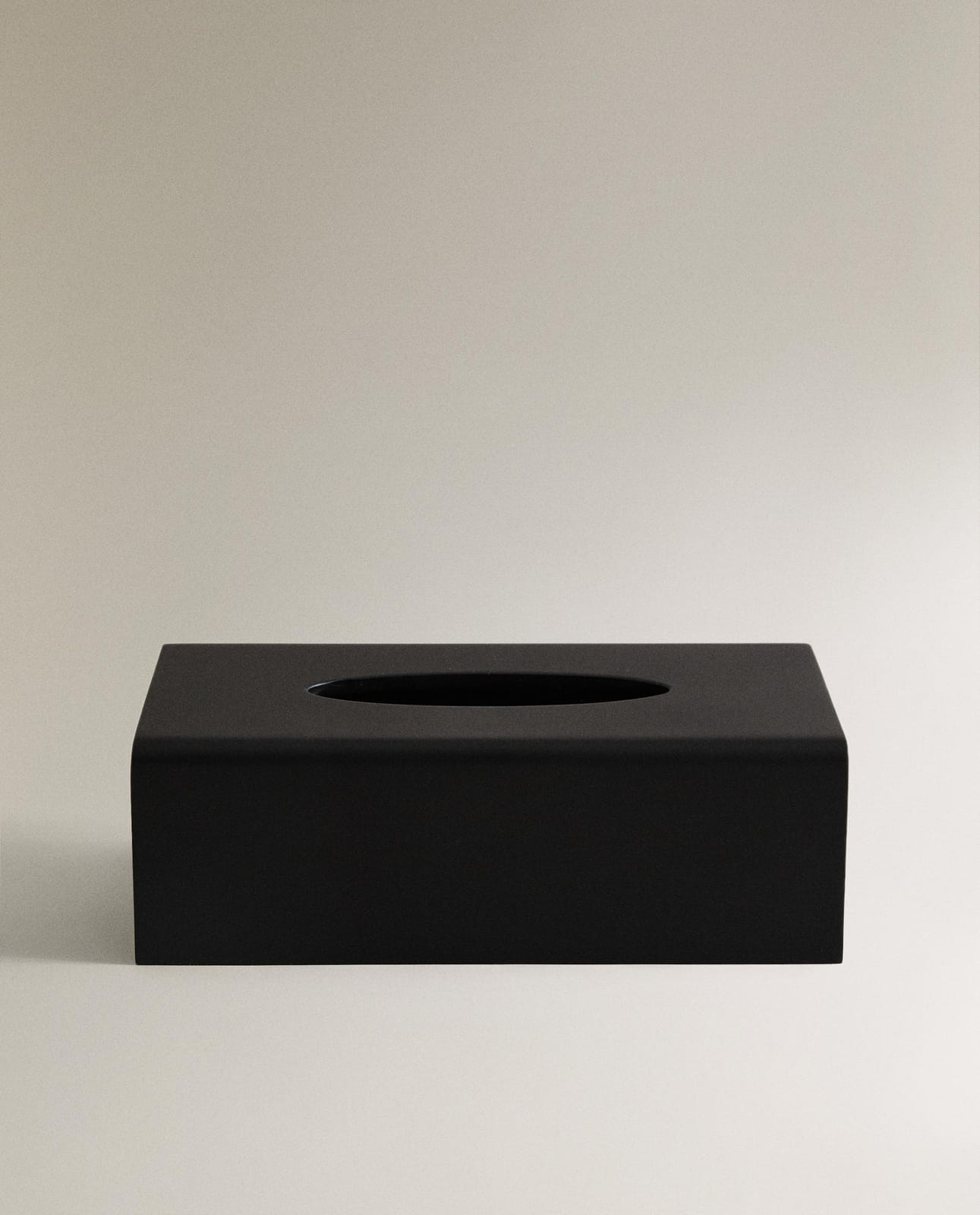 Органайзер для хранения вещей ZARA HOME коробочка для салфеток из смолы, CZARNE CZARNY 8.4 x 26 x 13.5 cm