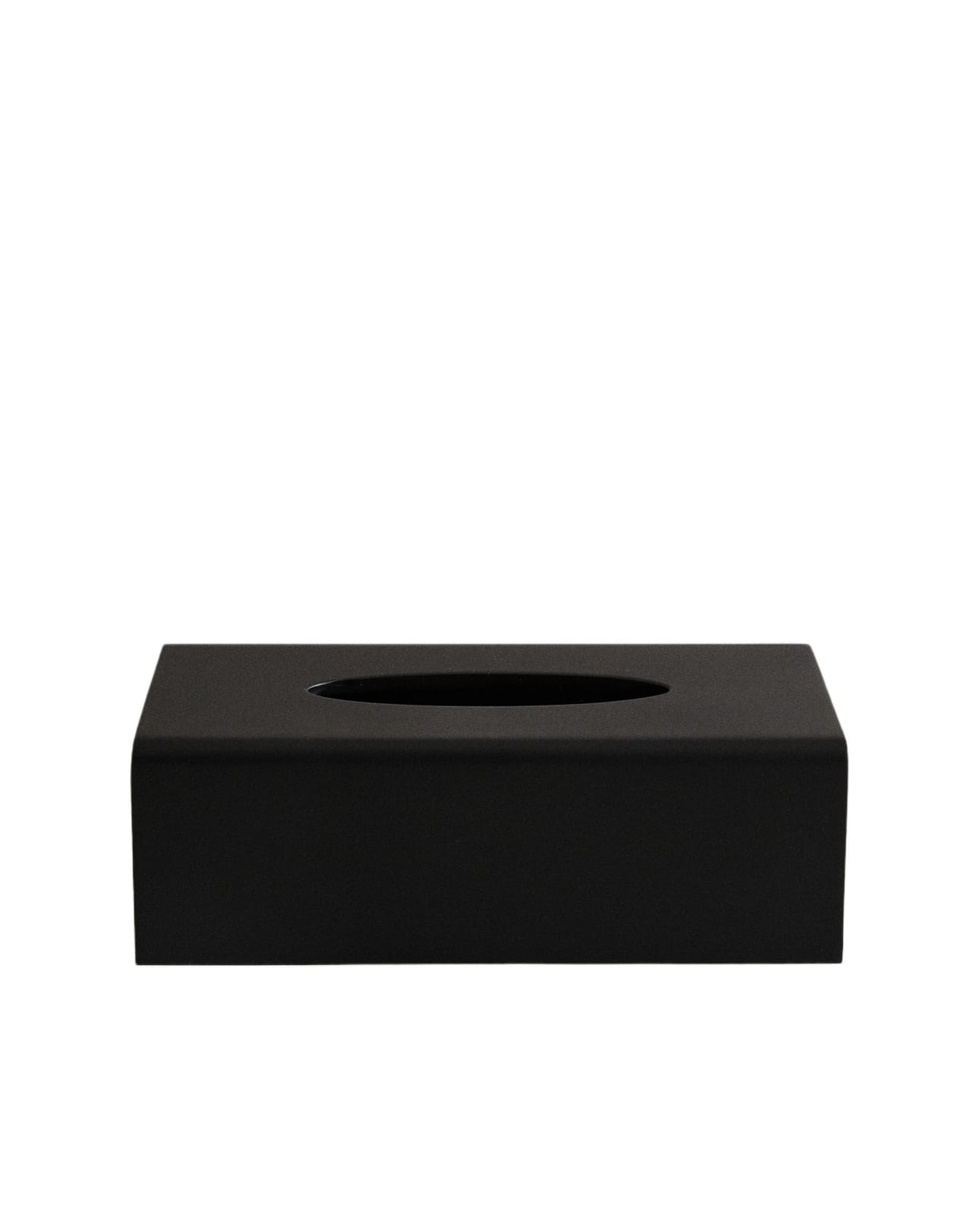 ZARA HOME КОРОБКА ДЛЯ САЛФЕТОК ИЗ СМОЛЫ, ЧЁРНАЯ ракурс 7