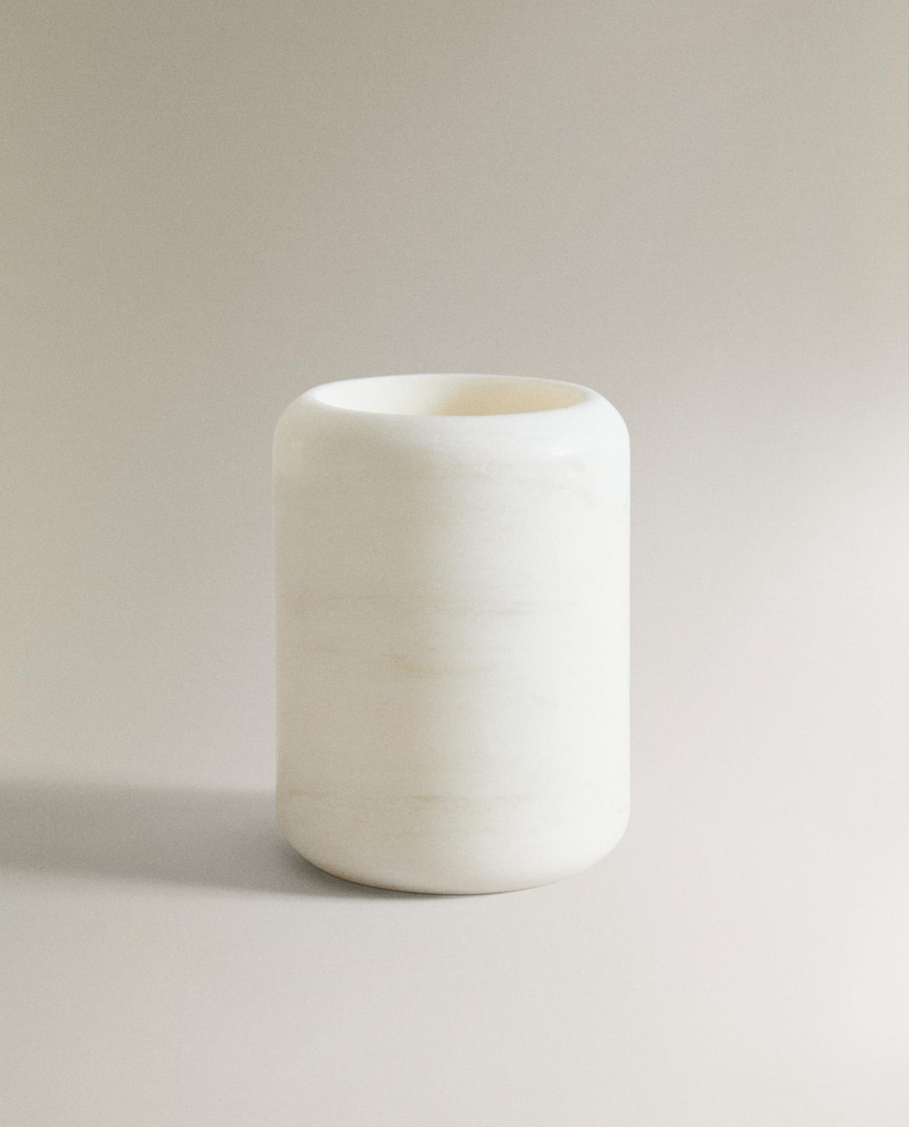 Стакан для зубных щеток ZARA HOME чашка для ванной для щеток из белого мрамора ZŁAMANA BIEL 10.2 x 8.1 x 8.1 cm