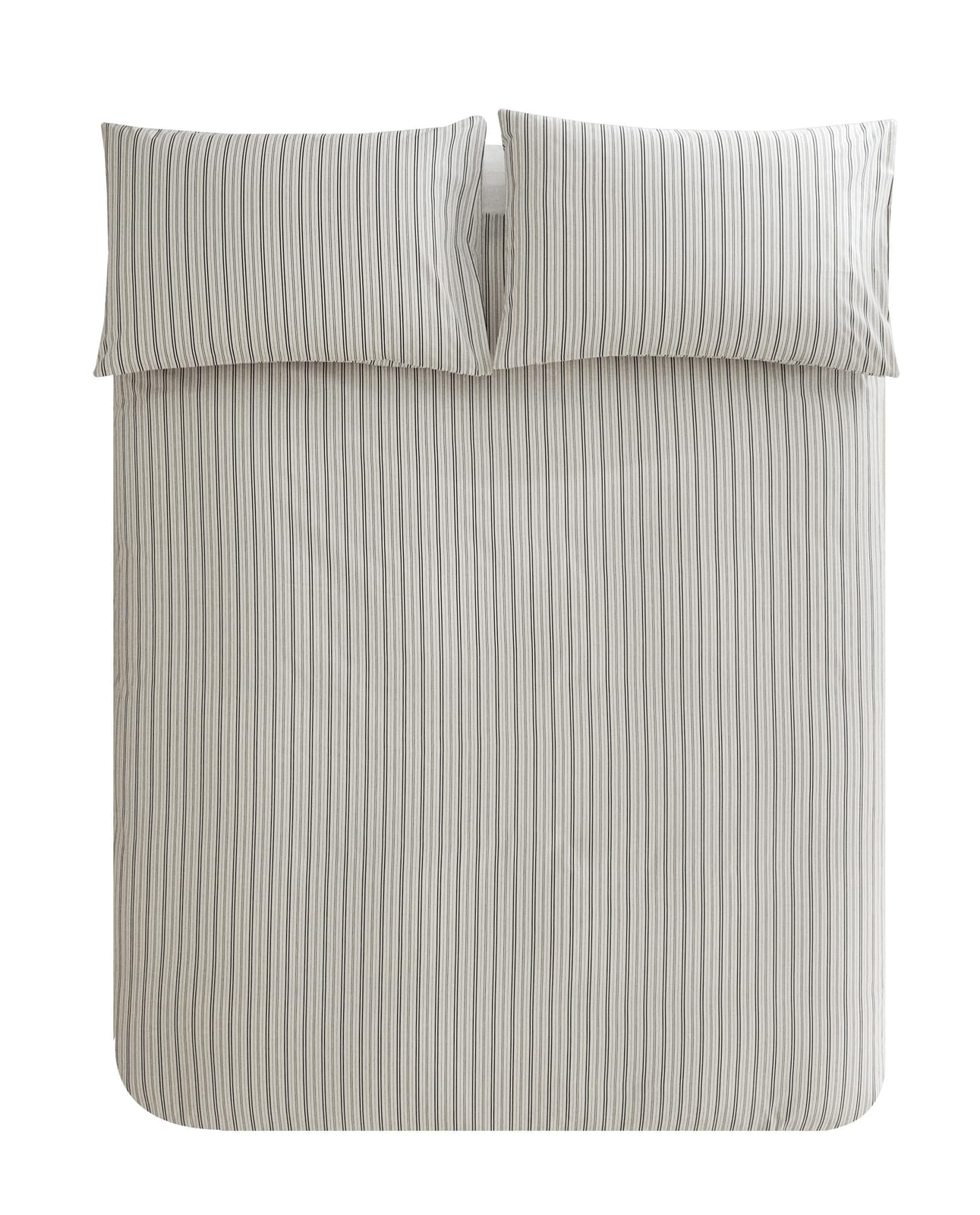 ZARA HOME Перкалевый пододеяльник в полоску ракурс 6